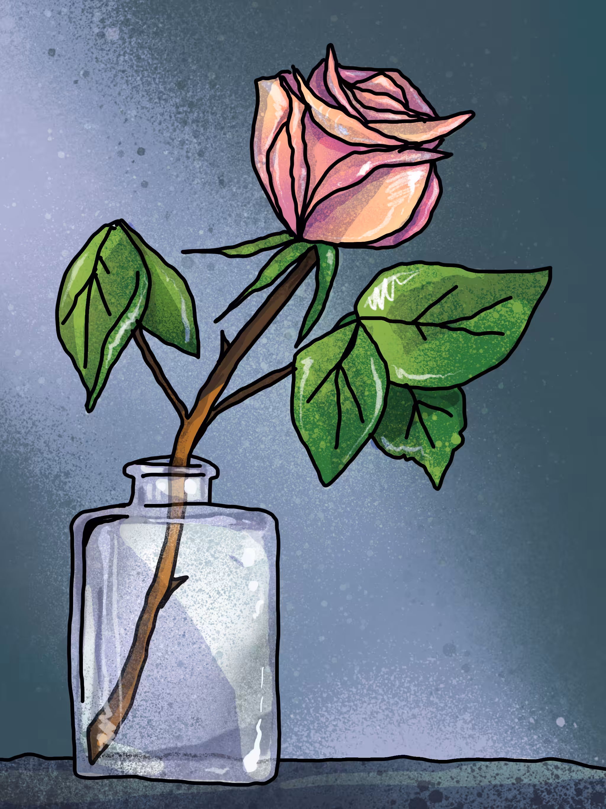 A rose.