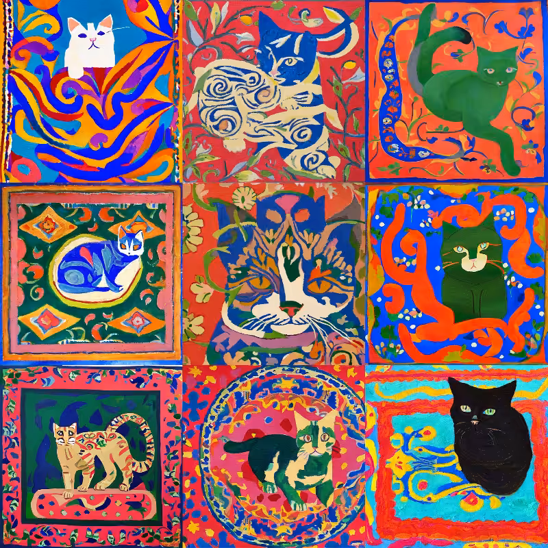 99 Patchworks of 9 Lives #17