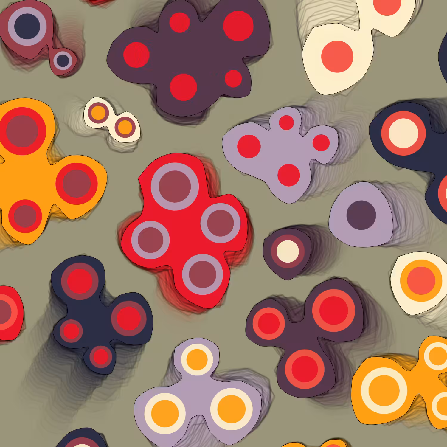 Geometric colorful shapes (Free edition) #139