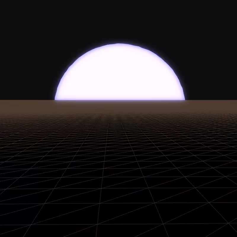 Generative Retrowave Field #43