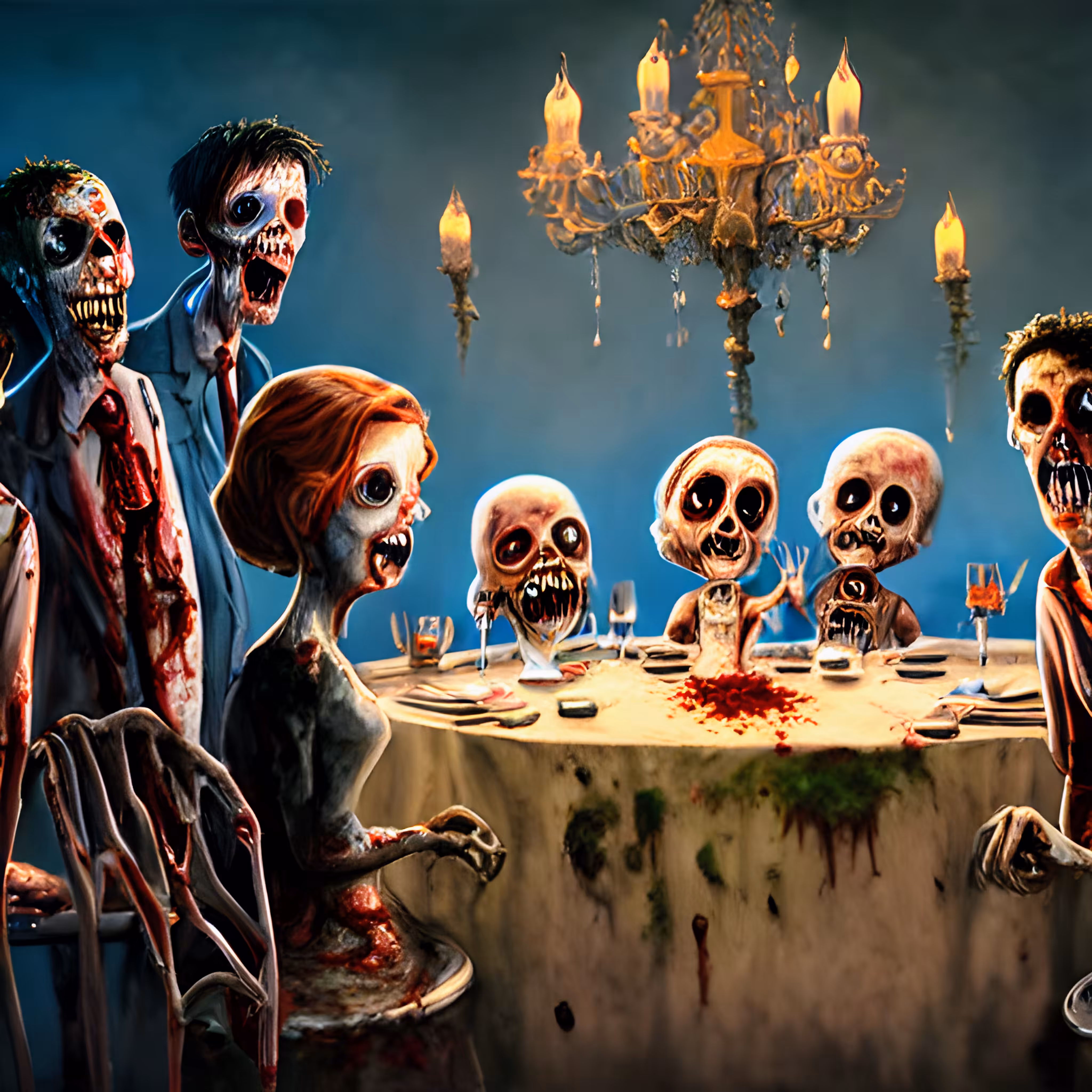 Zombie Family Dinner 