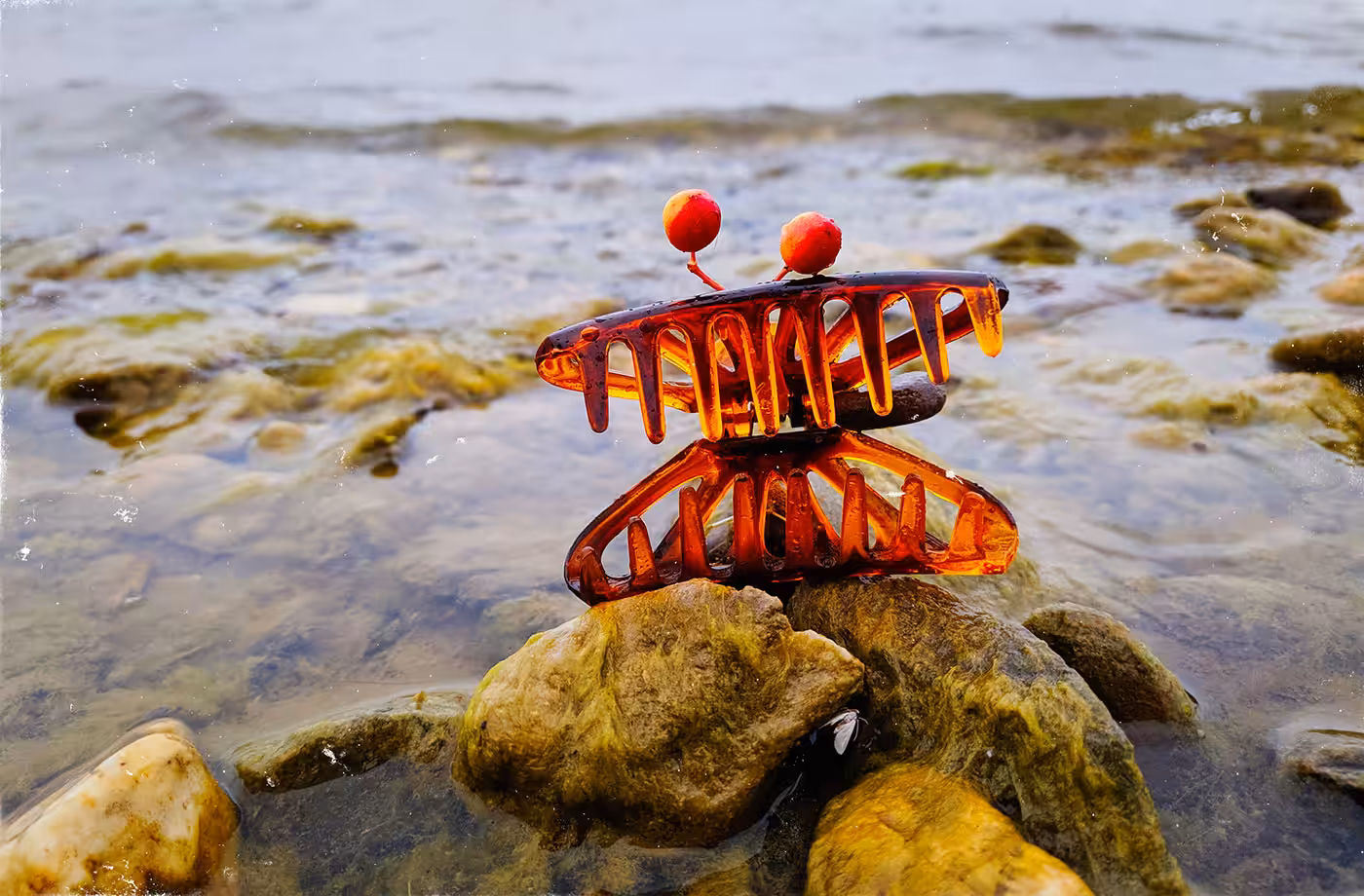Hairclip Sea Monster. 