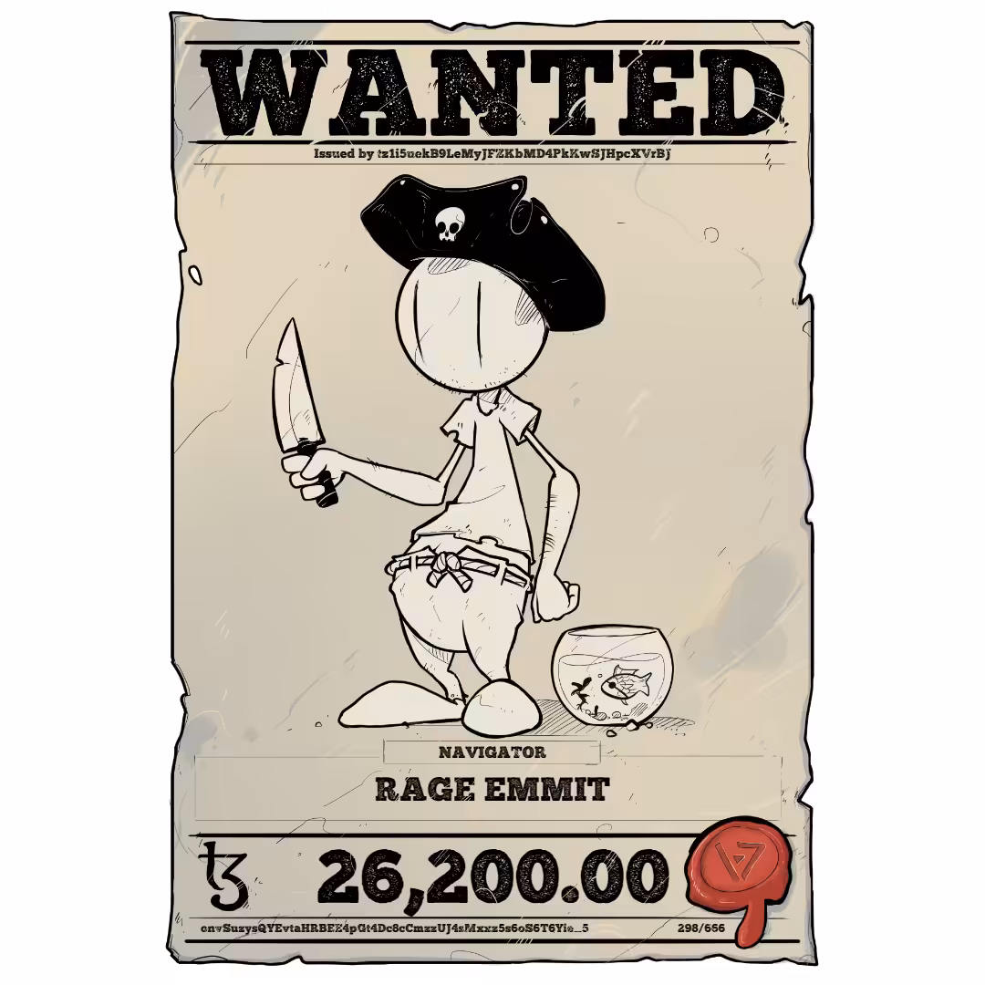 RAGE EMMIT | TEZOS PIRATE 298/666