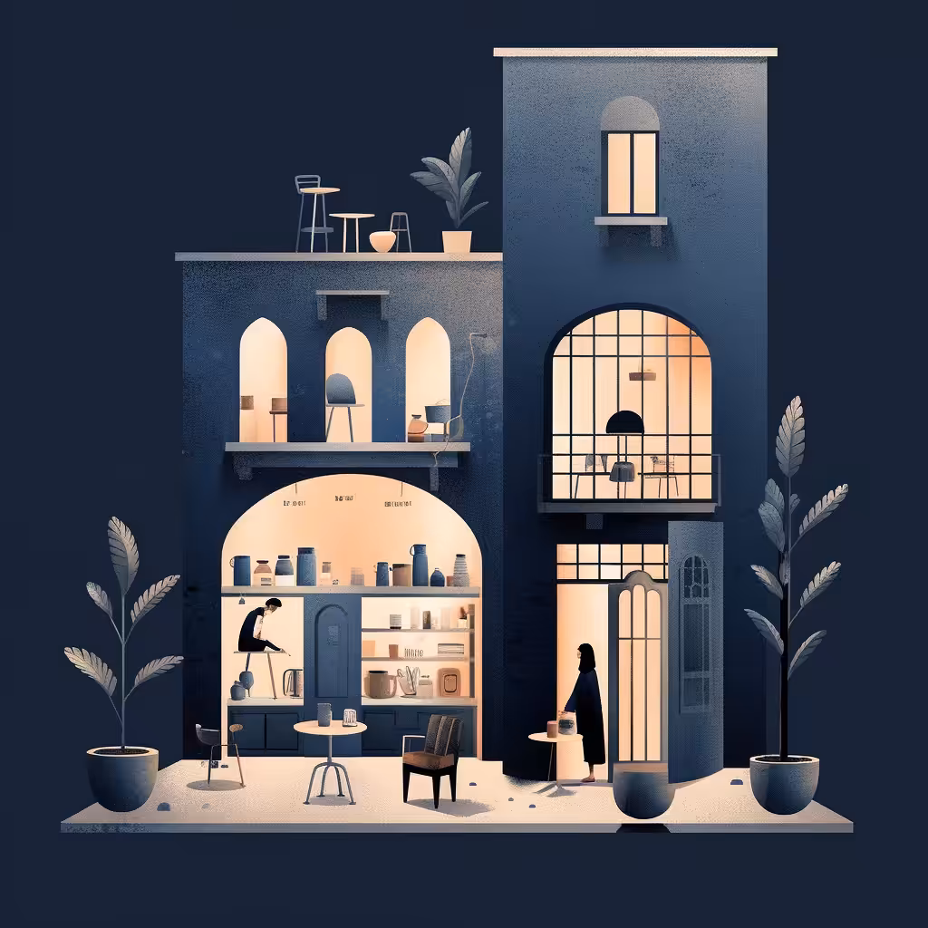 Places to BE.  : Blue cafe. #9 