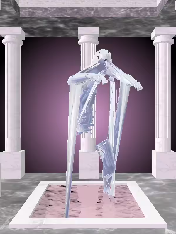 HeavenComputer: The Undying Melted Blue Man #6771