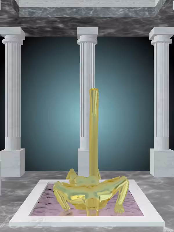 HeavenComputer: The Athletic Green-Golden Goblet Woman #4937