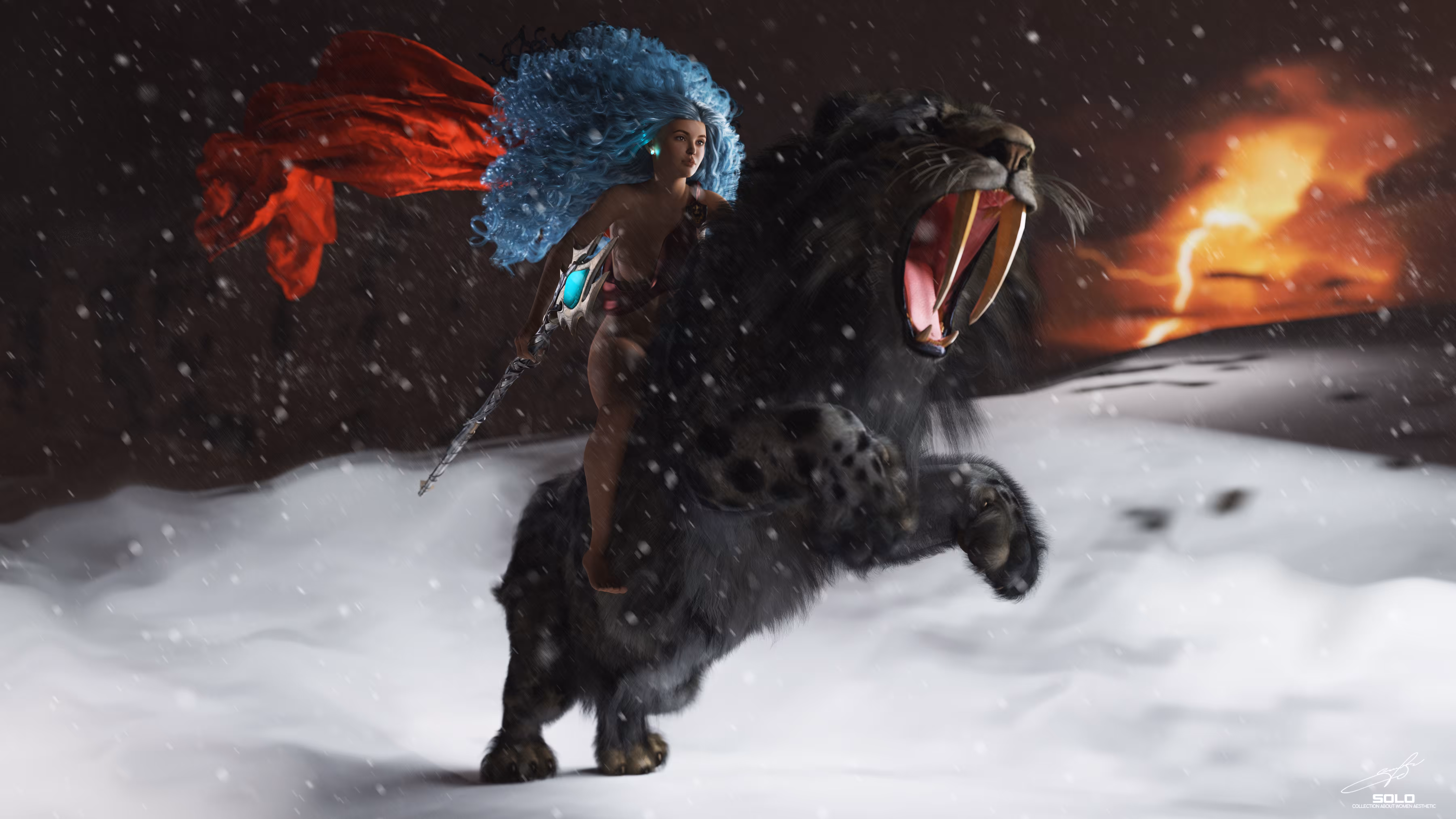Snow warrior...