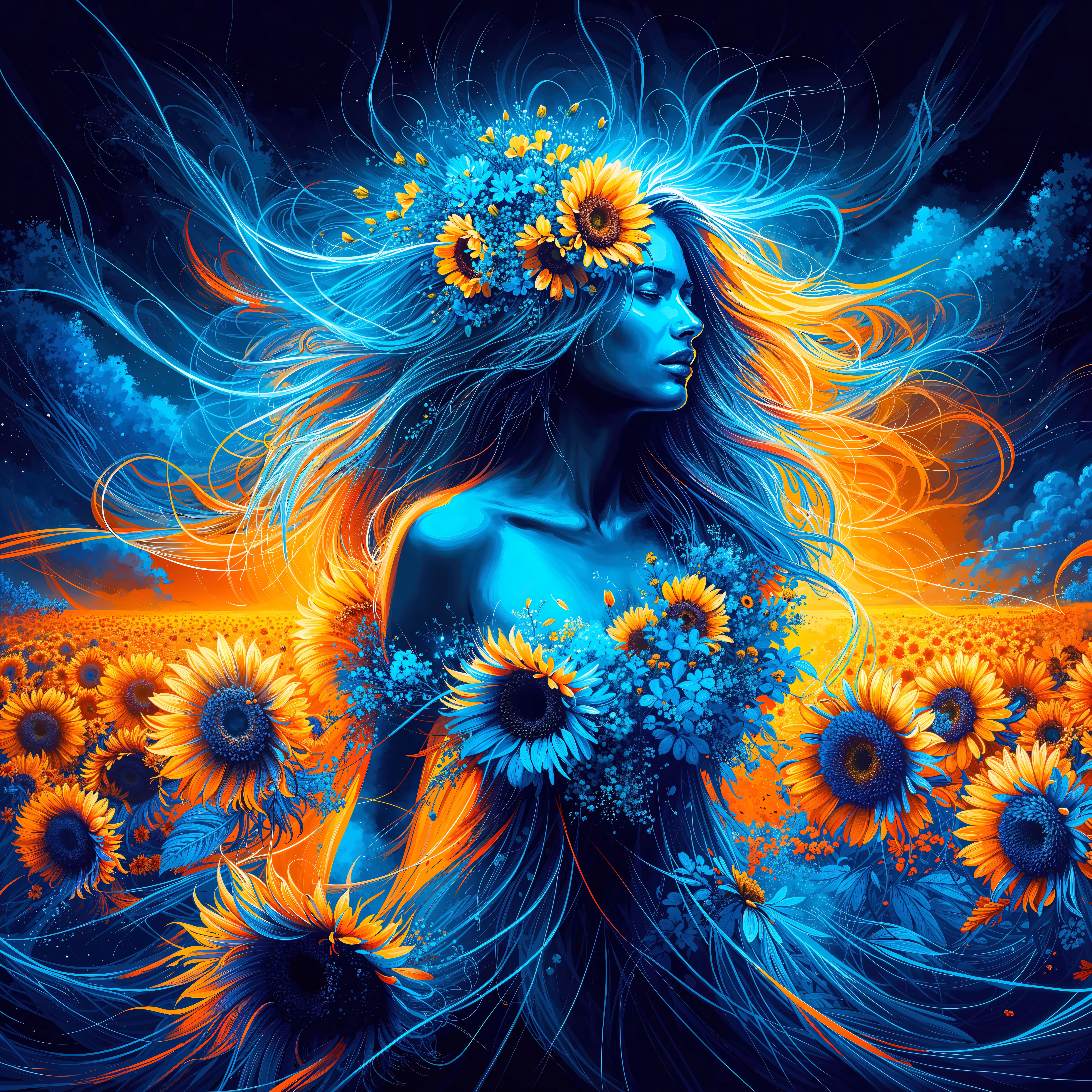 SUNFLOWERS BLUES #1