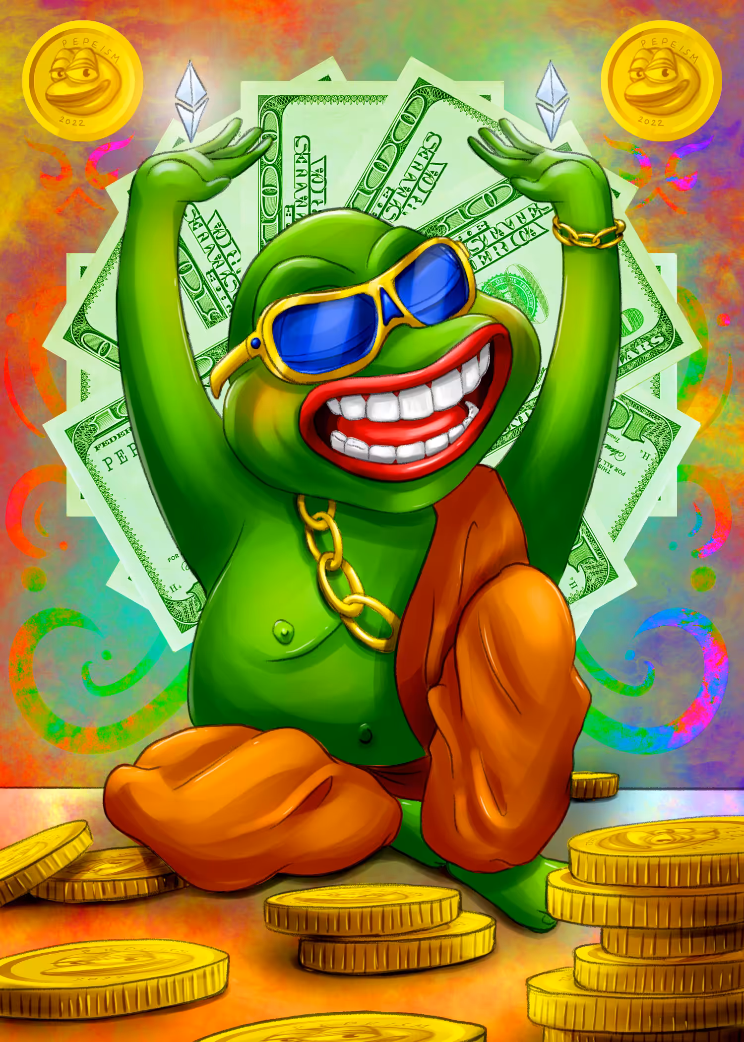 Lucky Charm - Laughing Pepe
