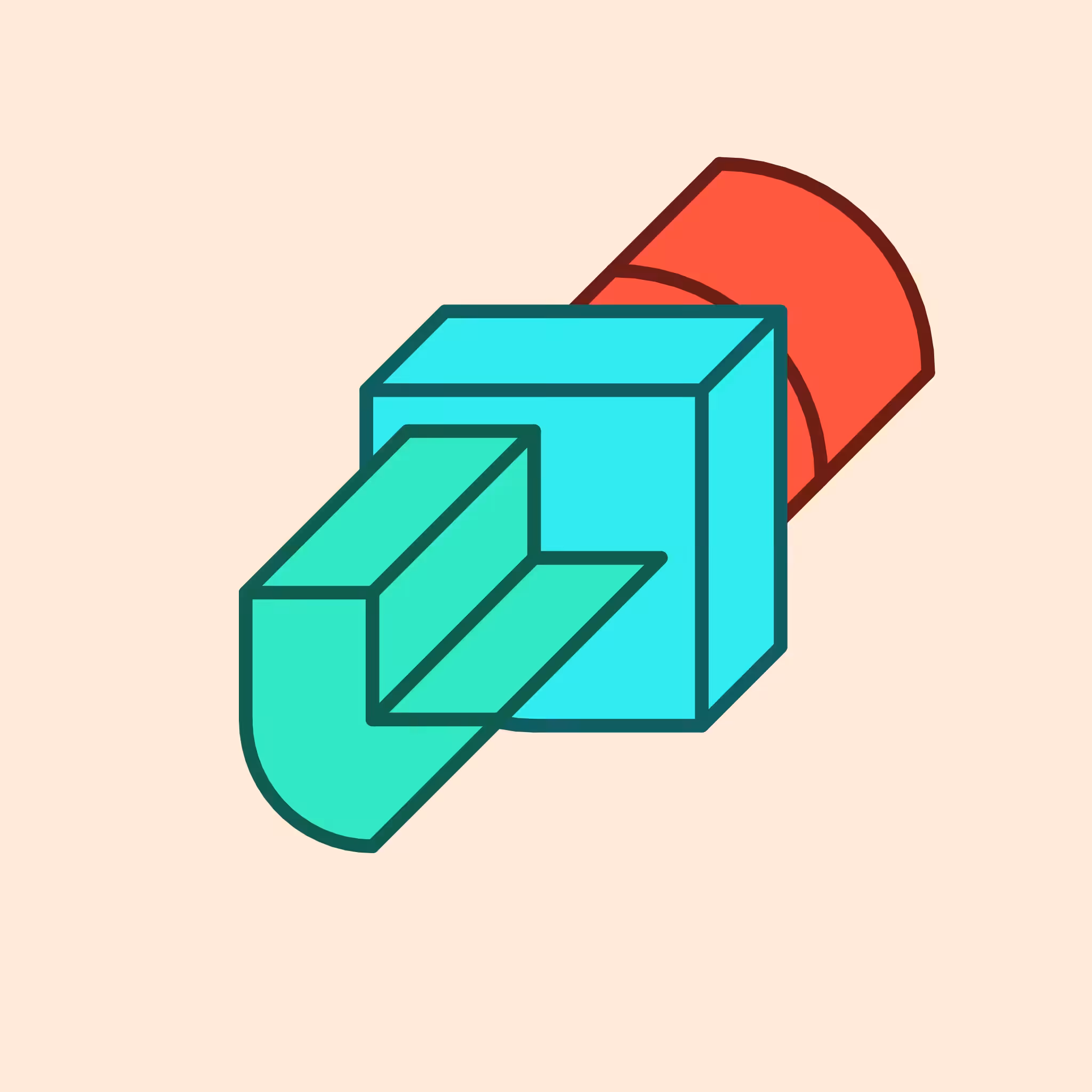Calm shapes #1204