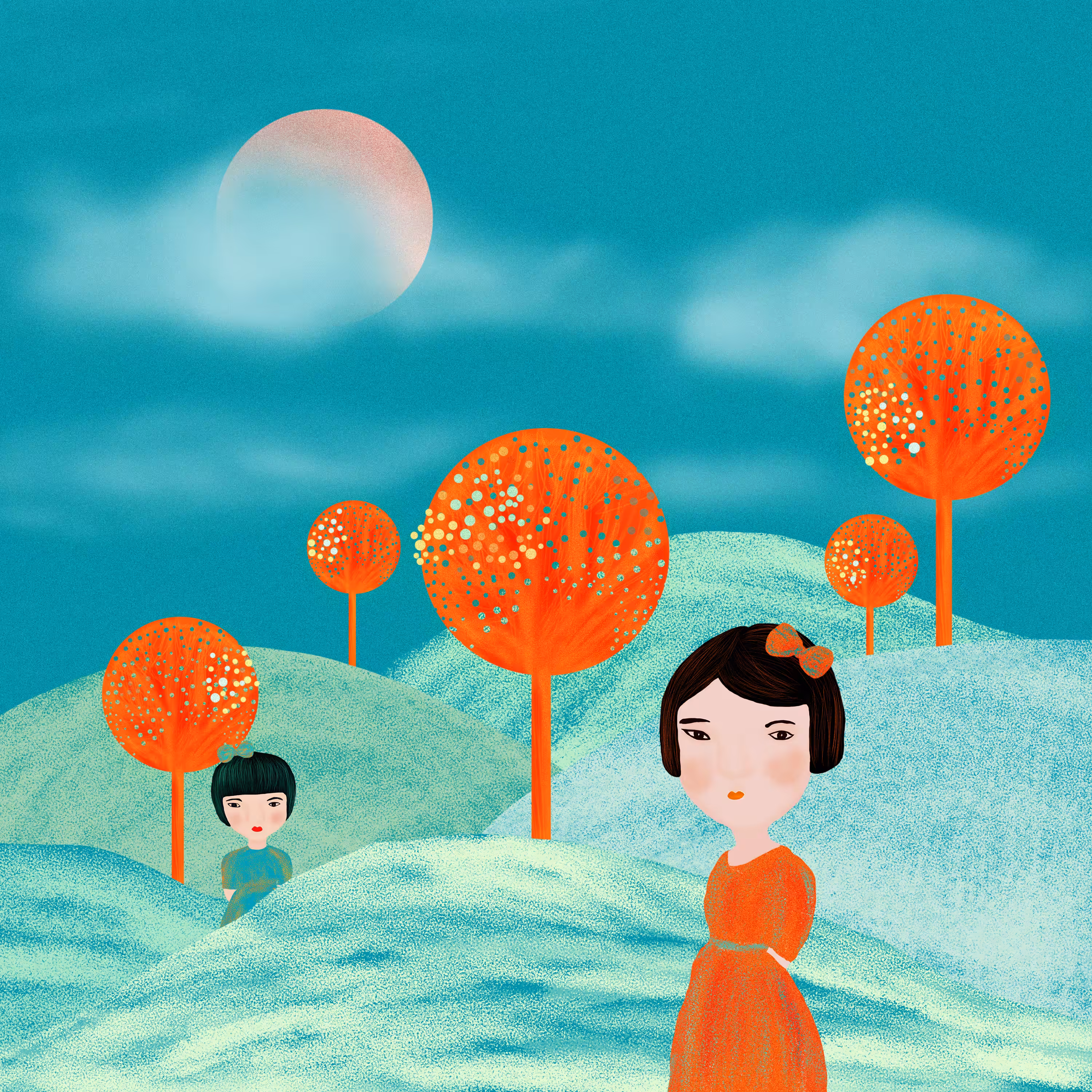 Orange trees