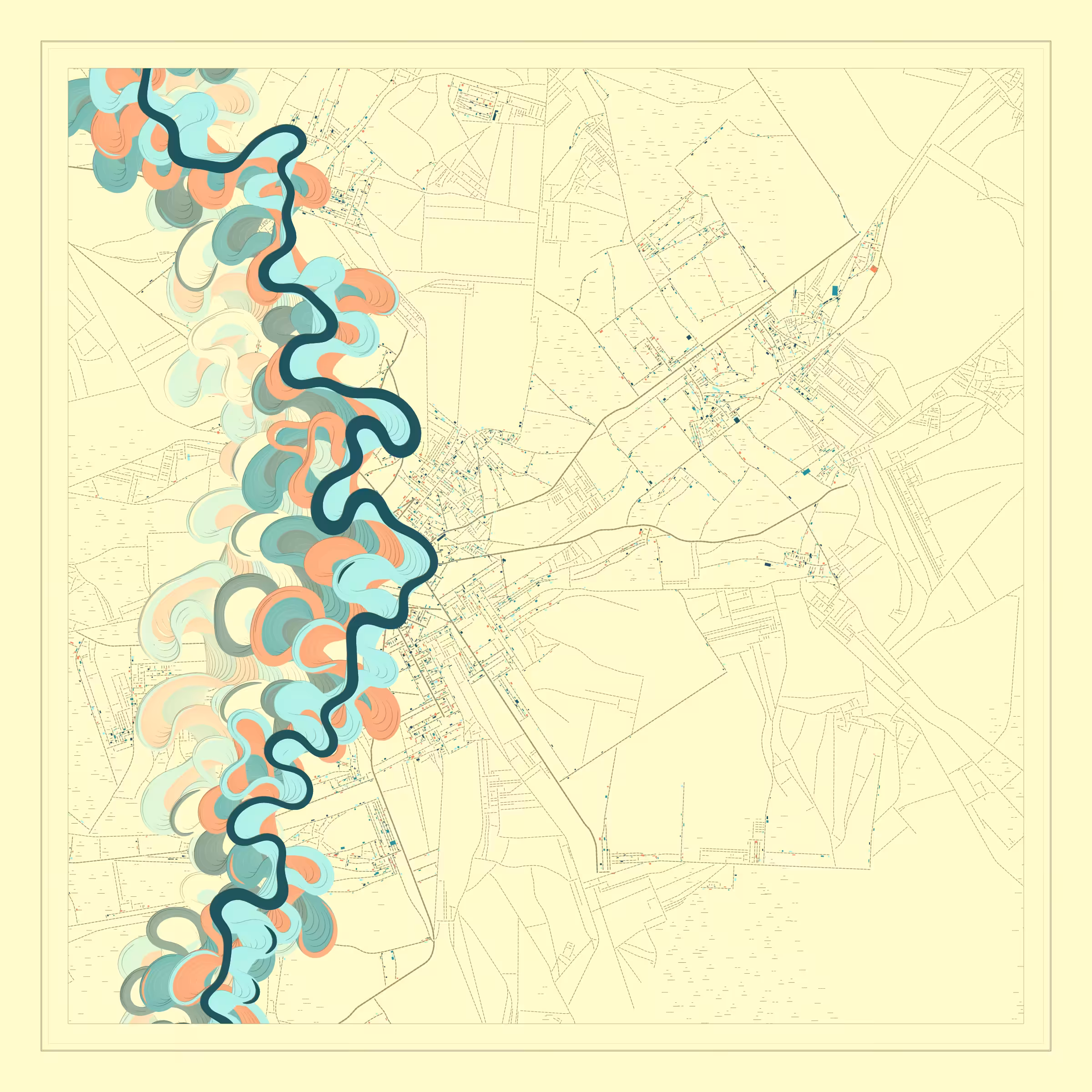 Ancient Courses of Fictional Rivers #447