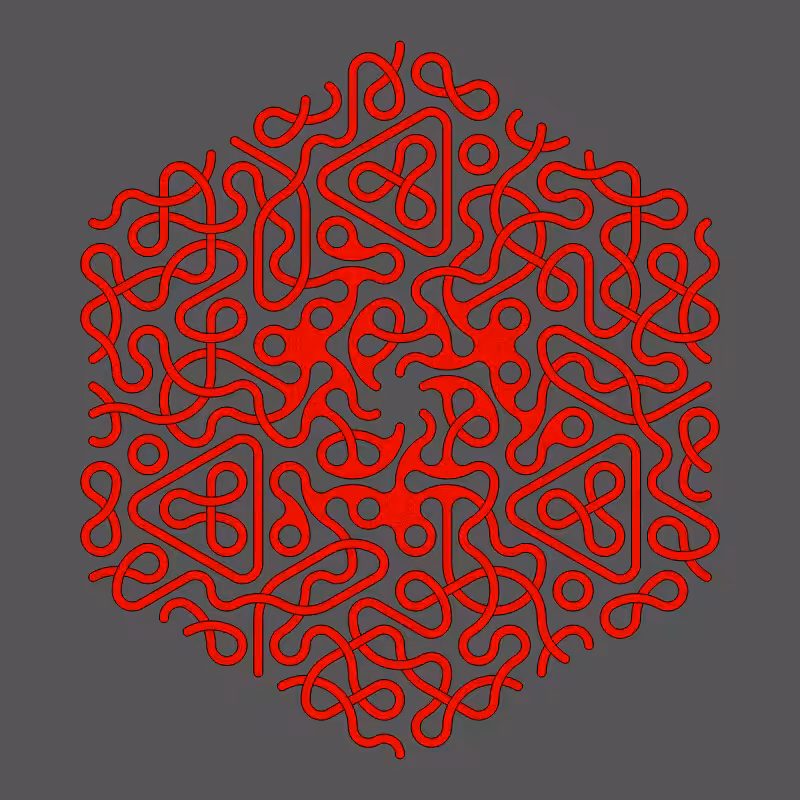 Threefold Symmetry - Dark Variations #147