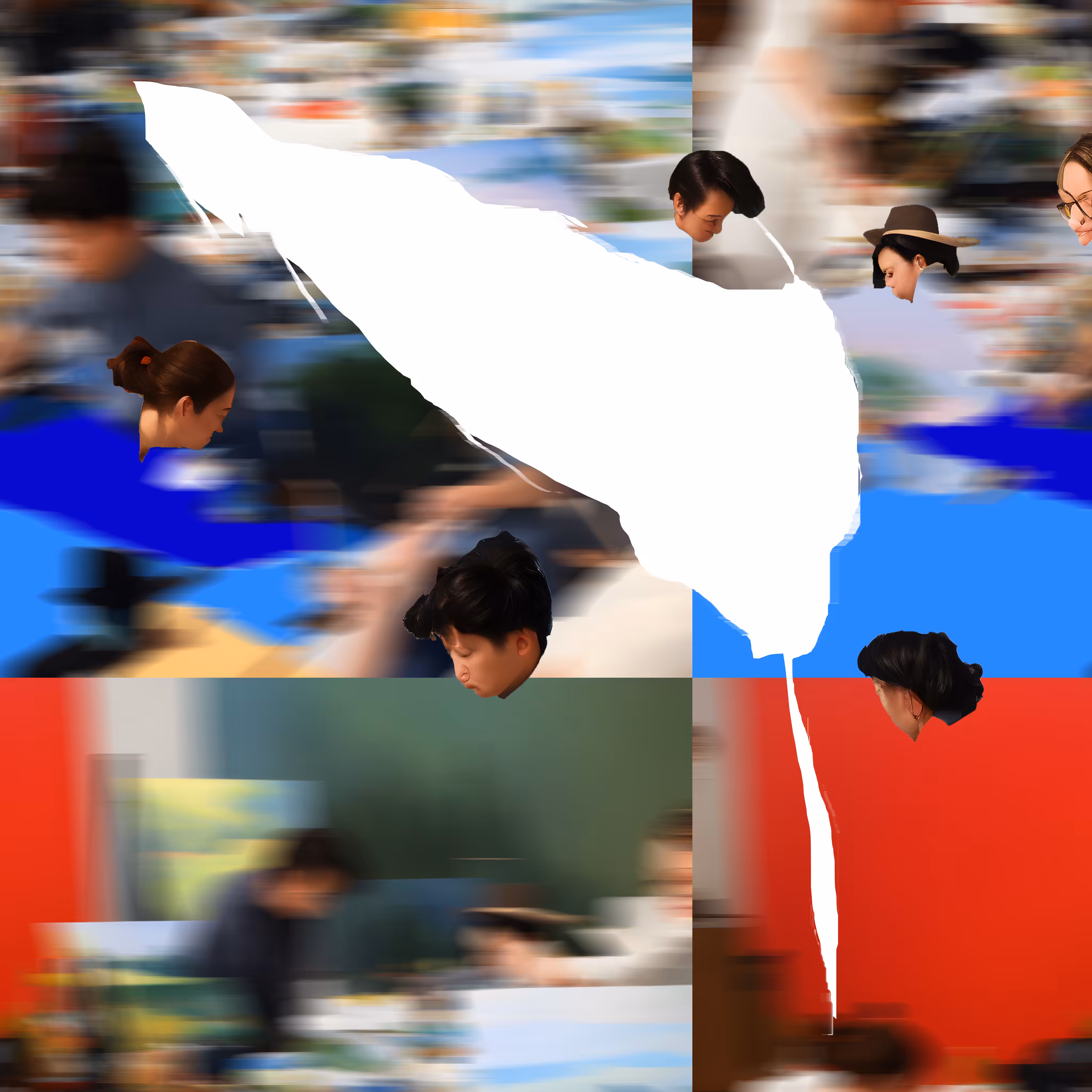 Oh no, who spilled the white paint?