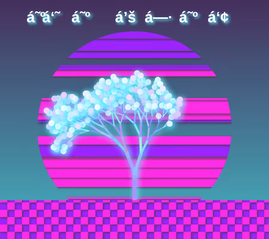 Vaporwave poster generator #23