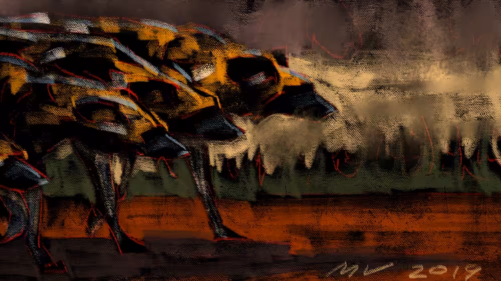 African wild dogs