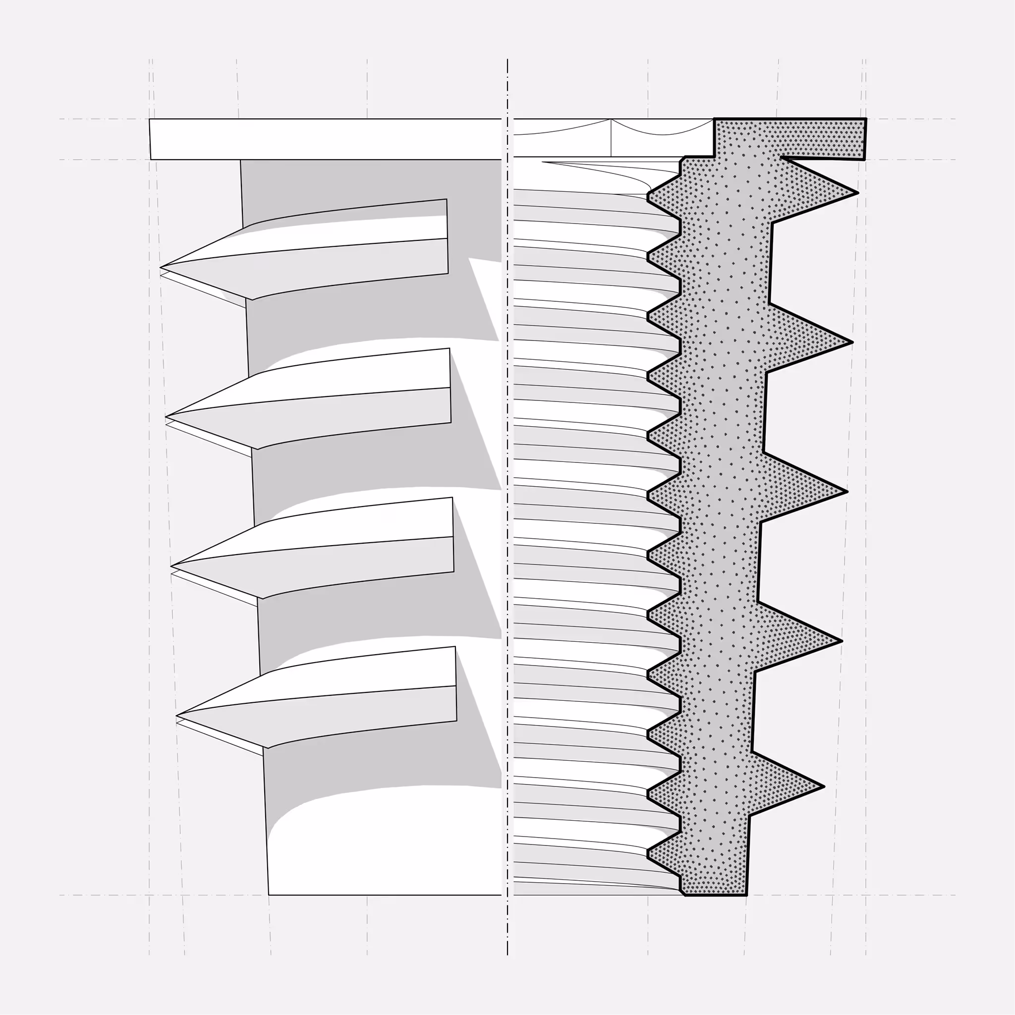 Flanged Tapping Insert for Softwood M6×20