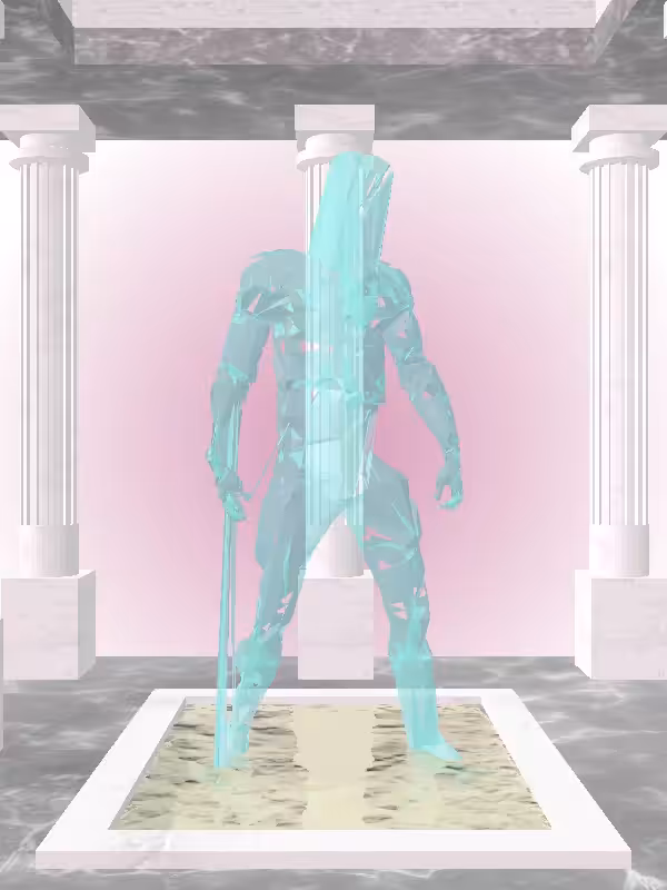 HeavenComputer: The Fading Fragmented Shooter Minty Green Man #5885