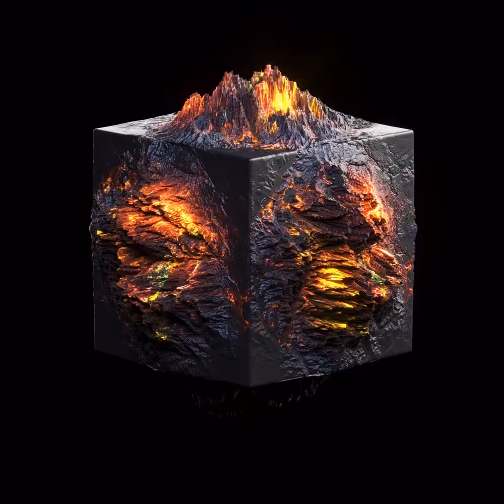 CUBE - VOLCANO GLITCH Style