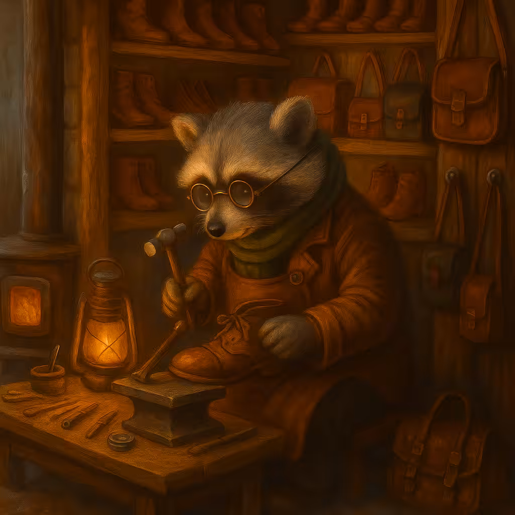 Hyrcanian Forest Raccoon Shoemaker Workshop