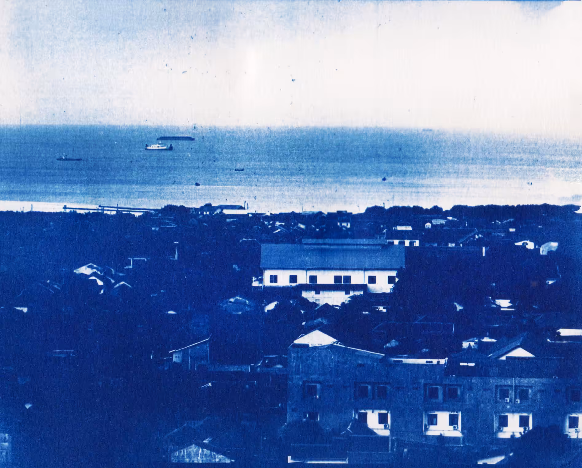 LAND AND SEA: blue summer