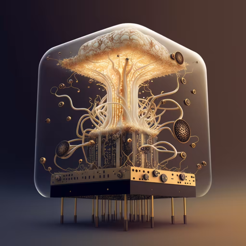 Mycelial Quantum Computer 2 by Patrick Lichty