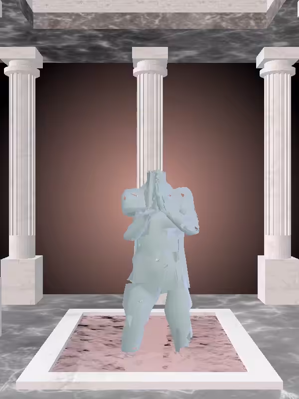 HeavenComputer: The Praying Matte Pale Green Woman #5783