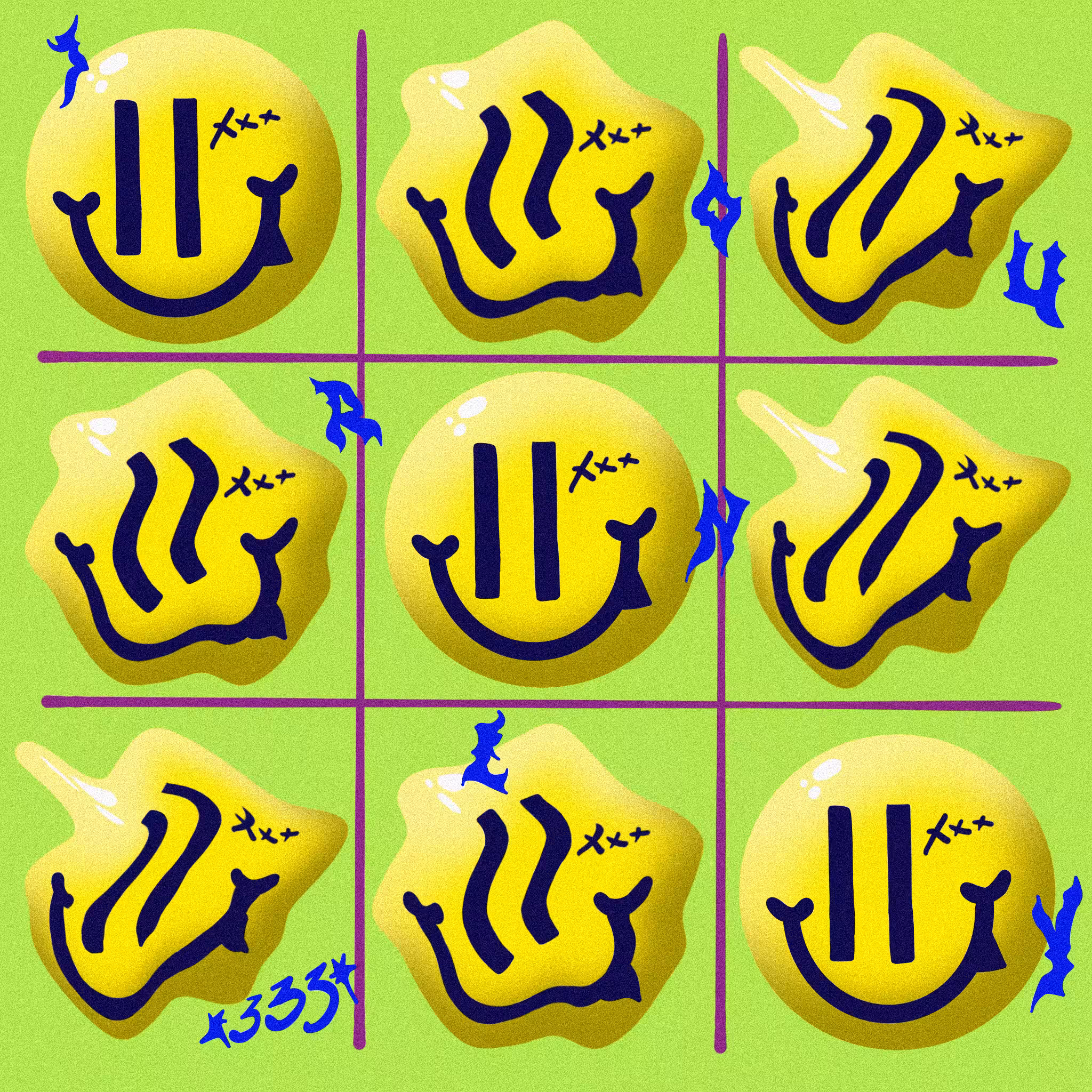 3x3x3 Smiley Ballz