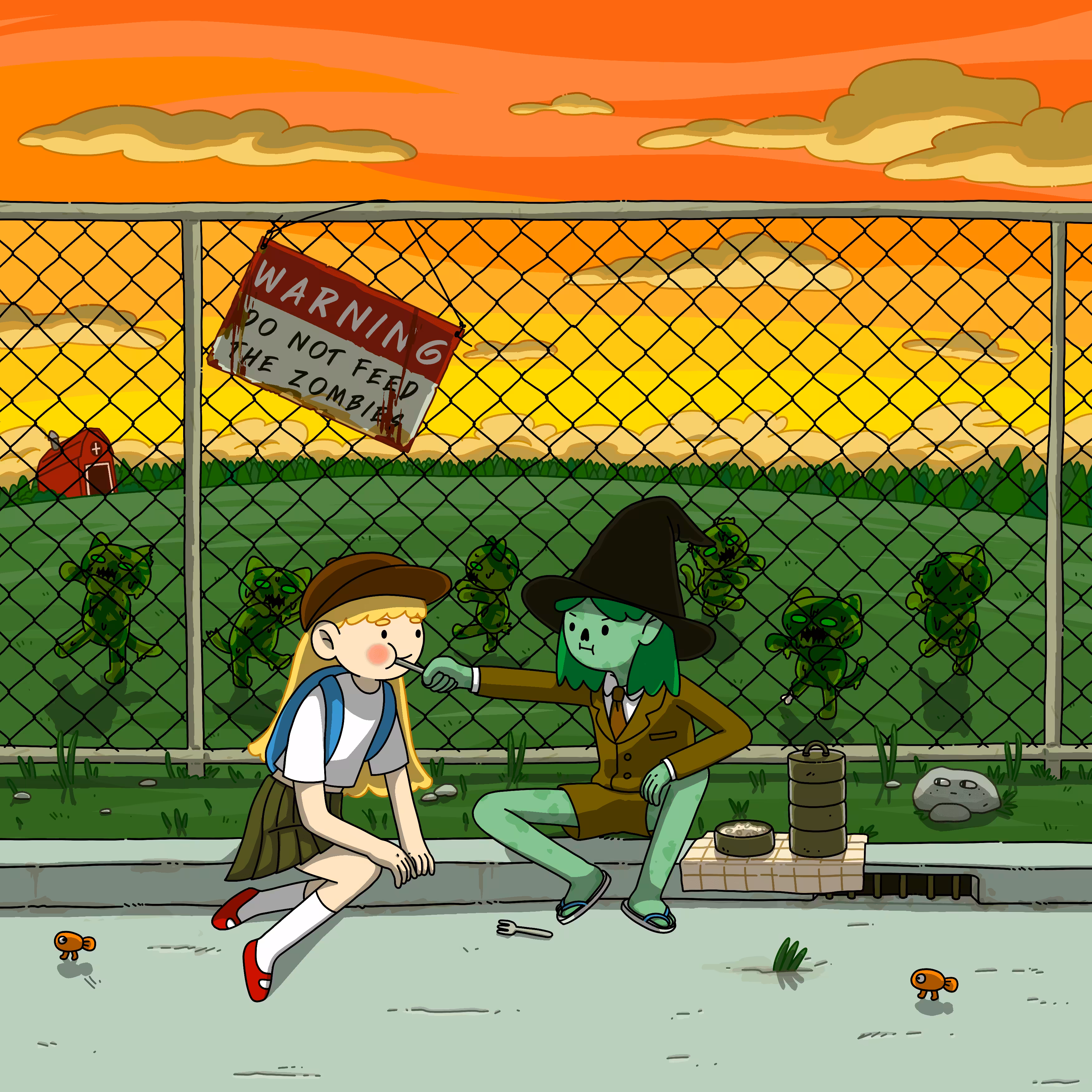 Dating at Zombie park