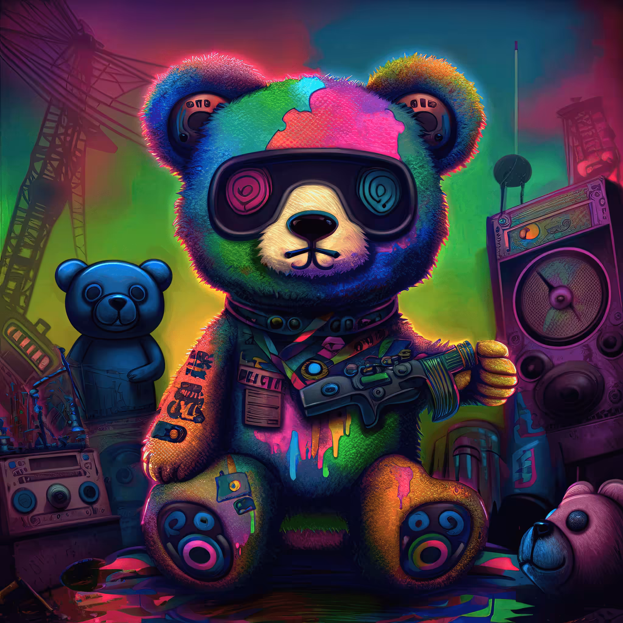 Cyberdelic Bear #12