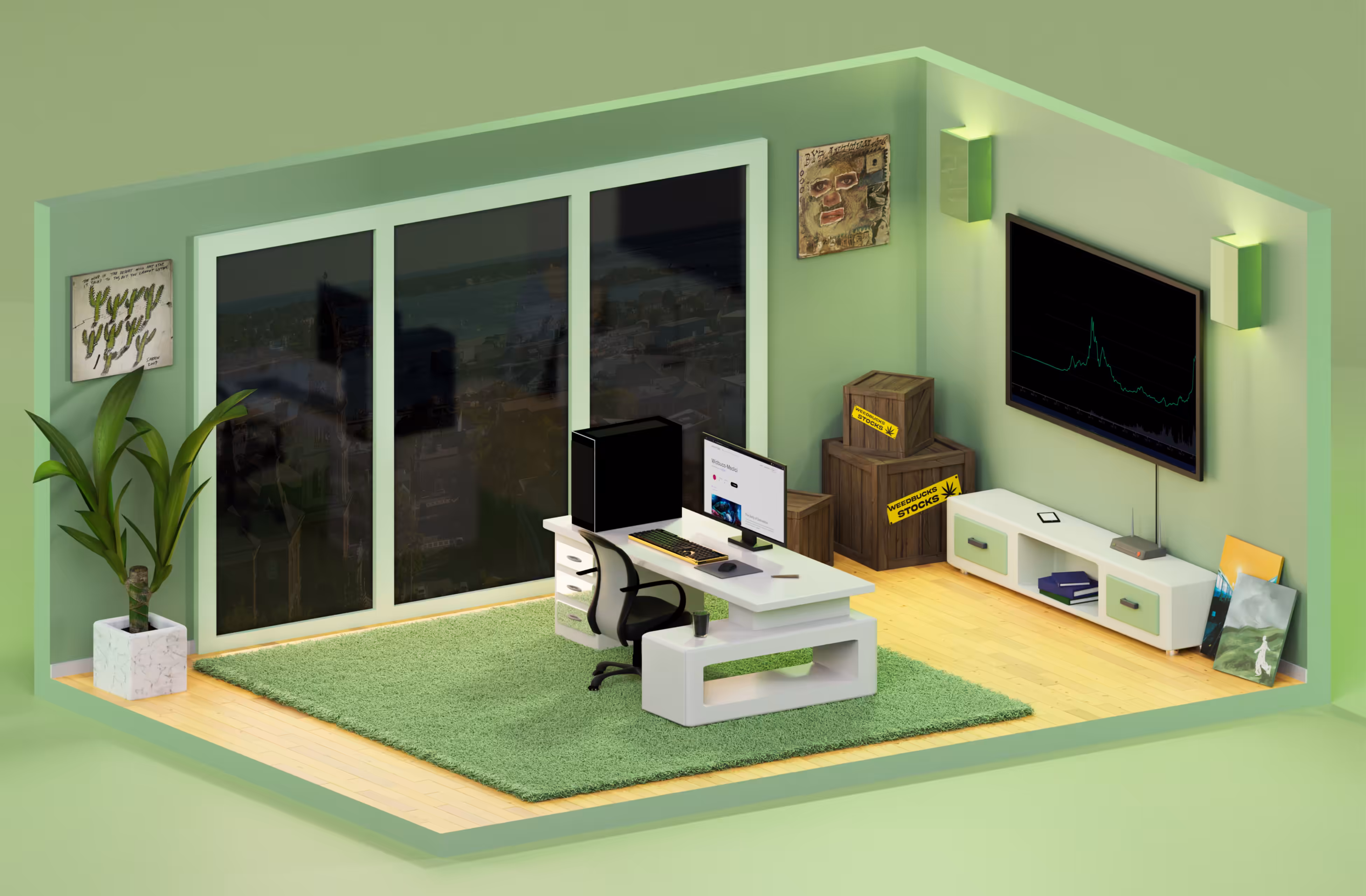 Weedbucks's Room.