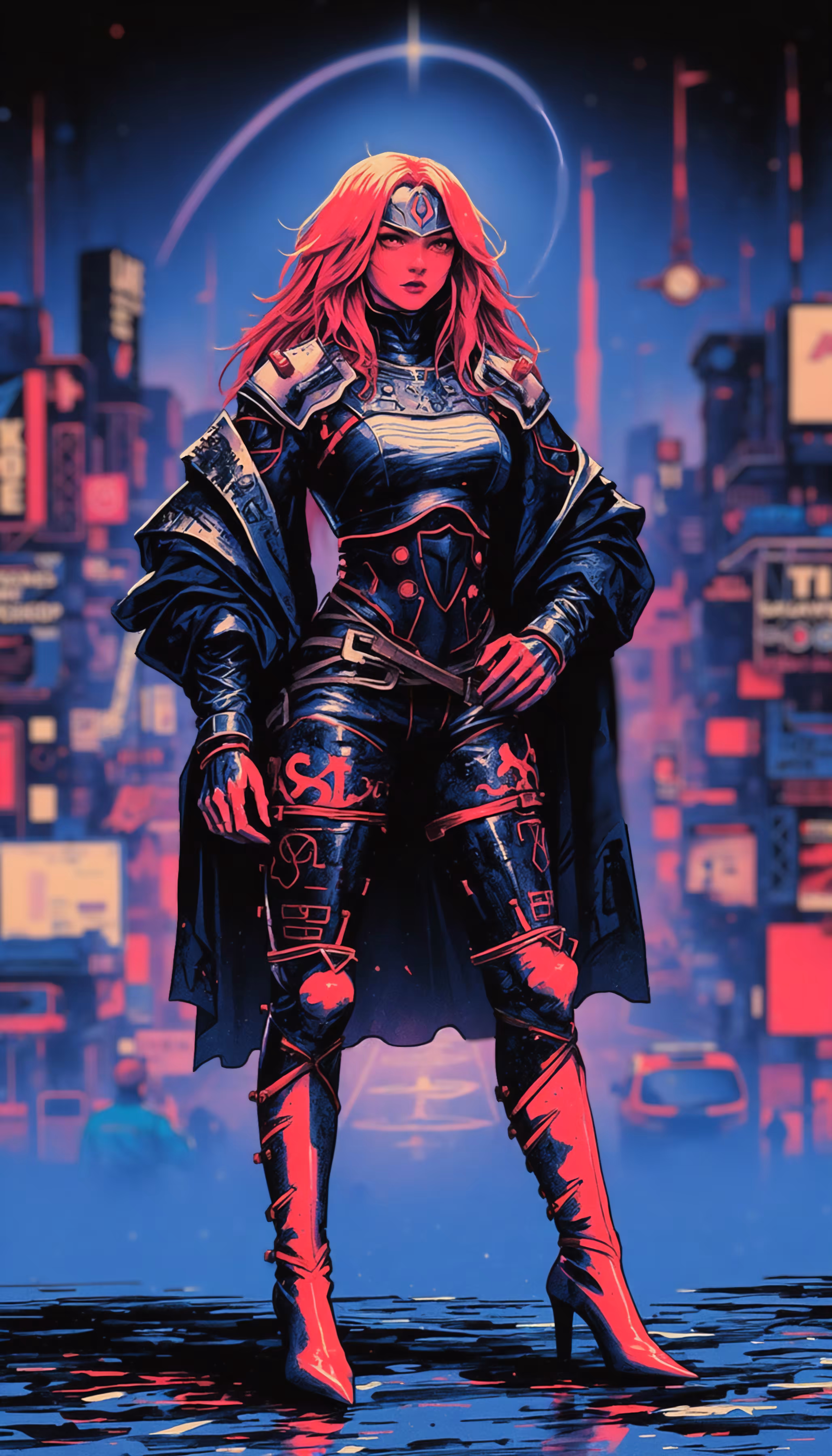 Neon Empress of the Future City