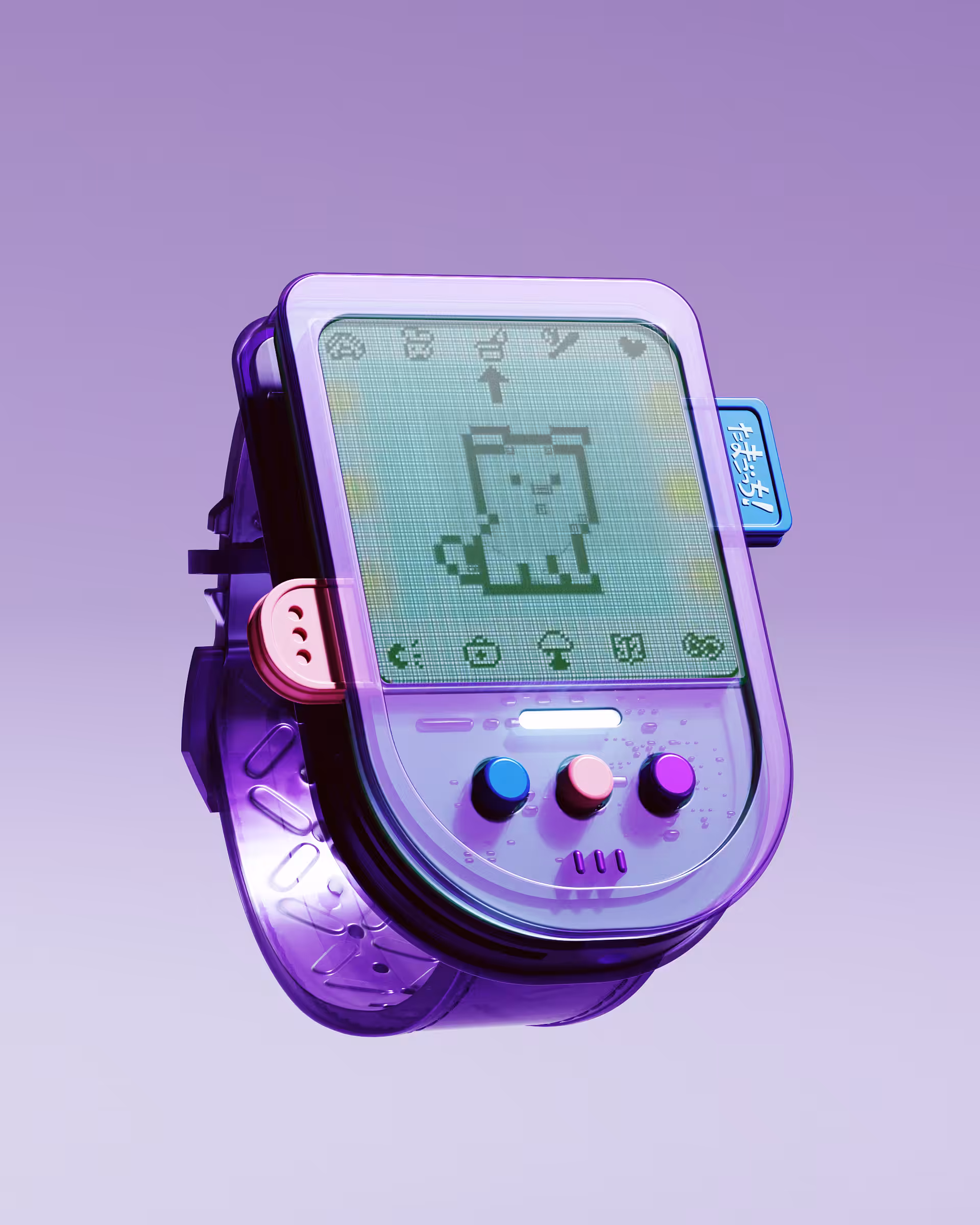 transparent tamagotchi 💜