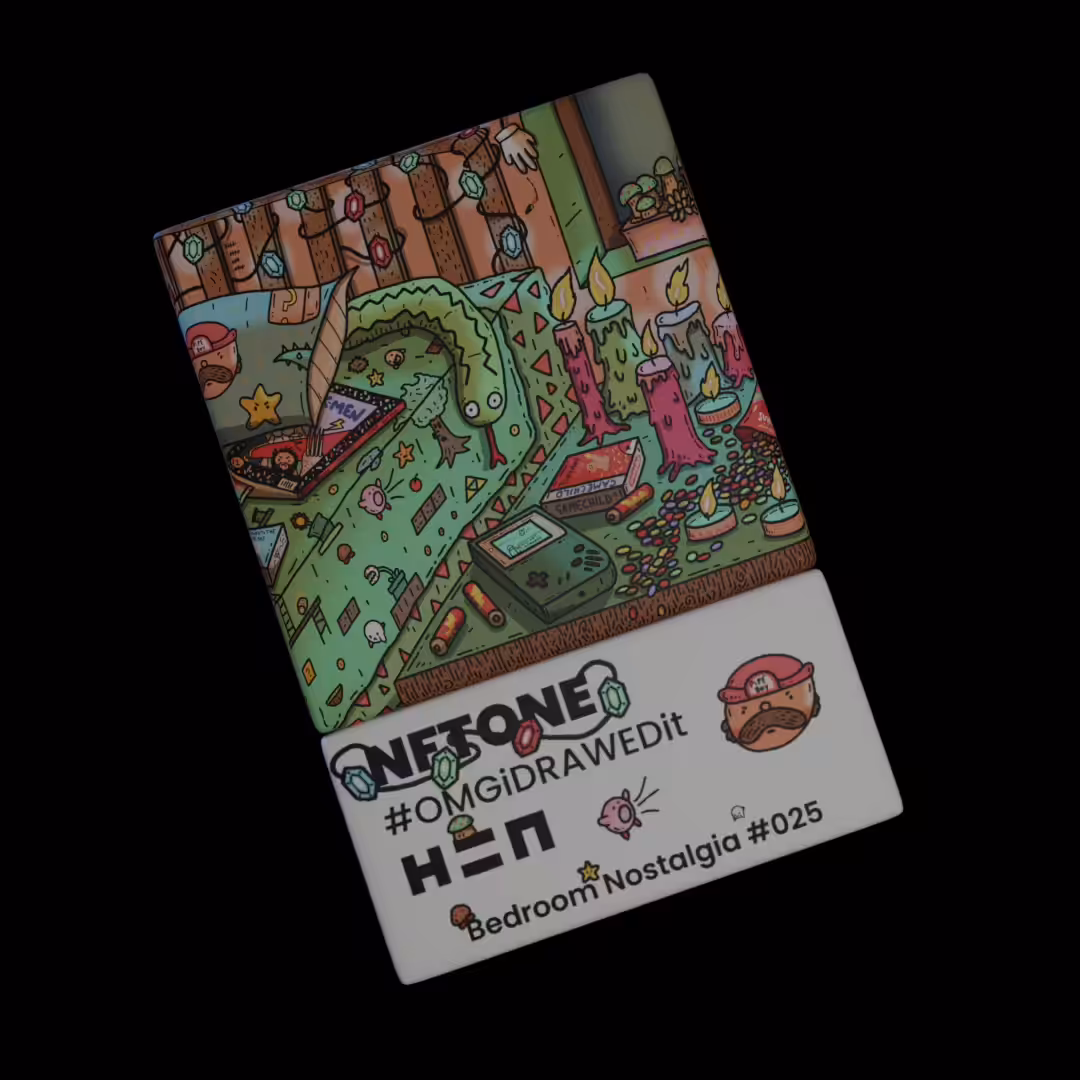 NFTONE - Bedroom Nostalgia - #025 - @omgidrawedit Official Tribute 