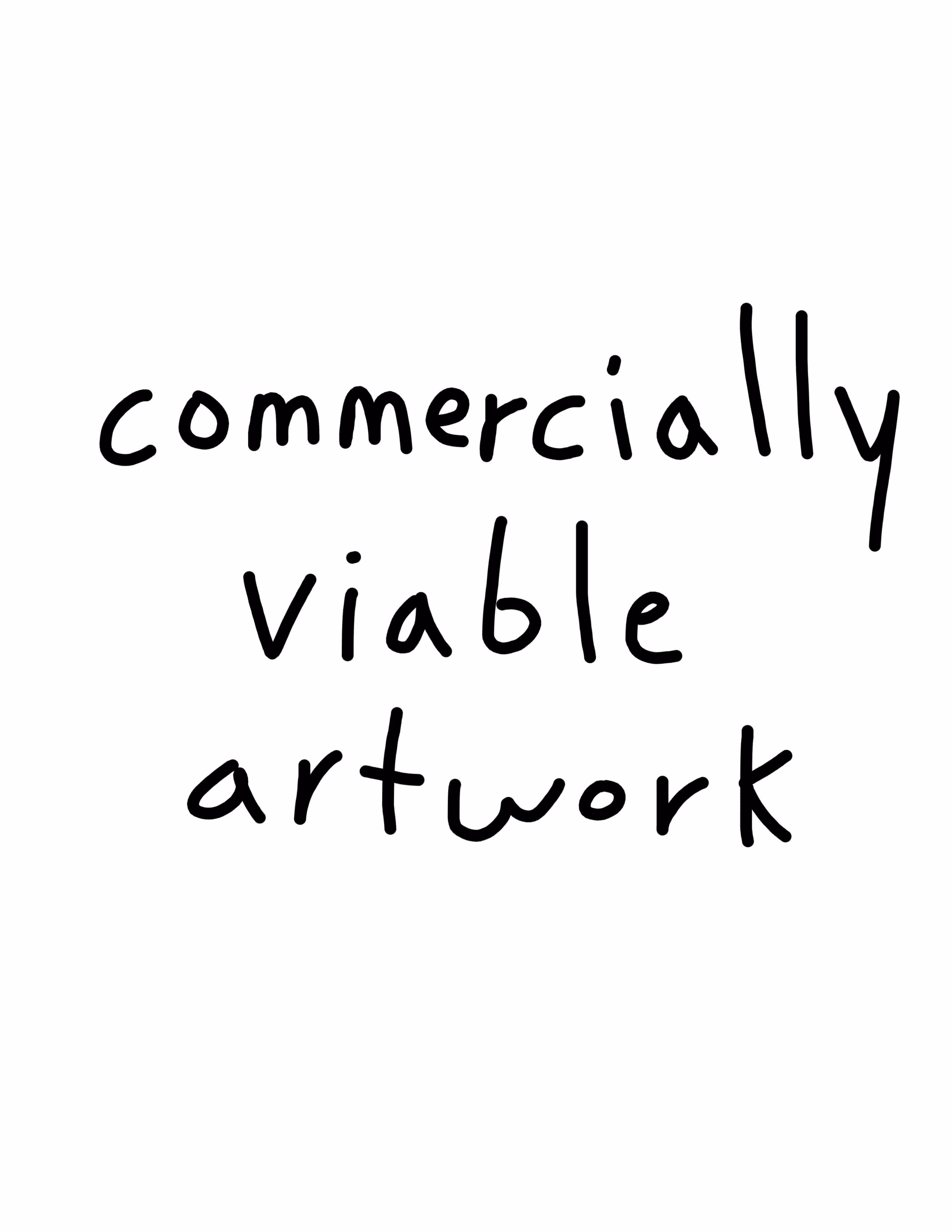 commercially viable artwork