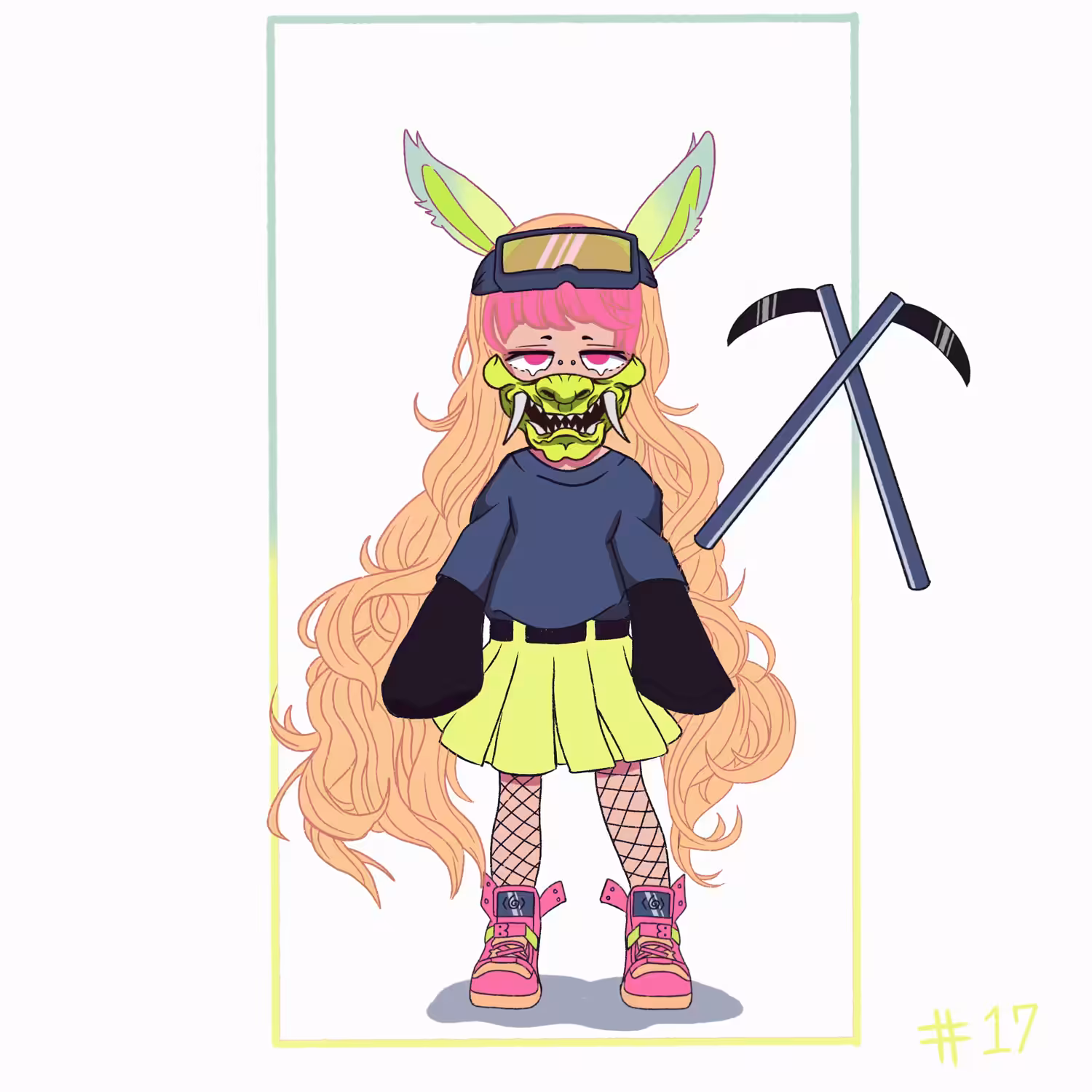 Neon Ninja Babe Oni - 17
