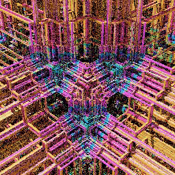 Colorful cubic sponge forms #84