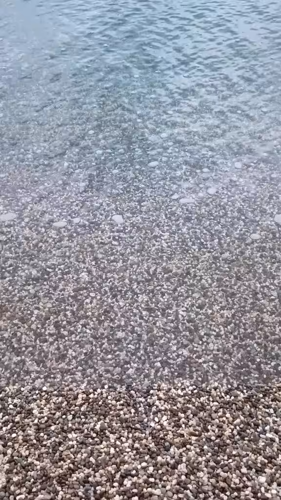 The calm of the Black Sea's sea tears.