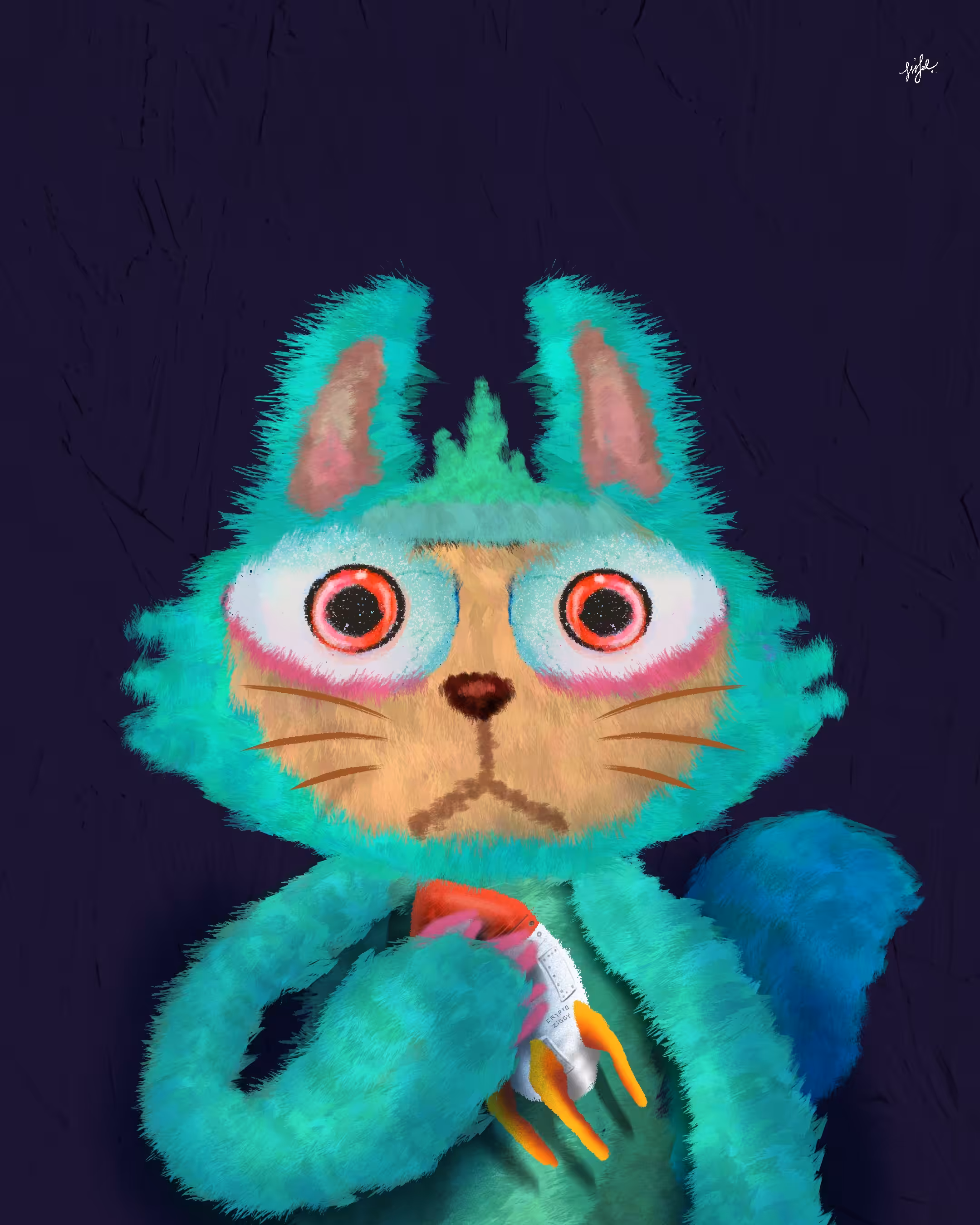 Crypto Ziggy Depressed Monsters #0068