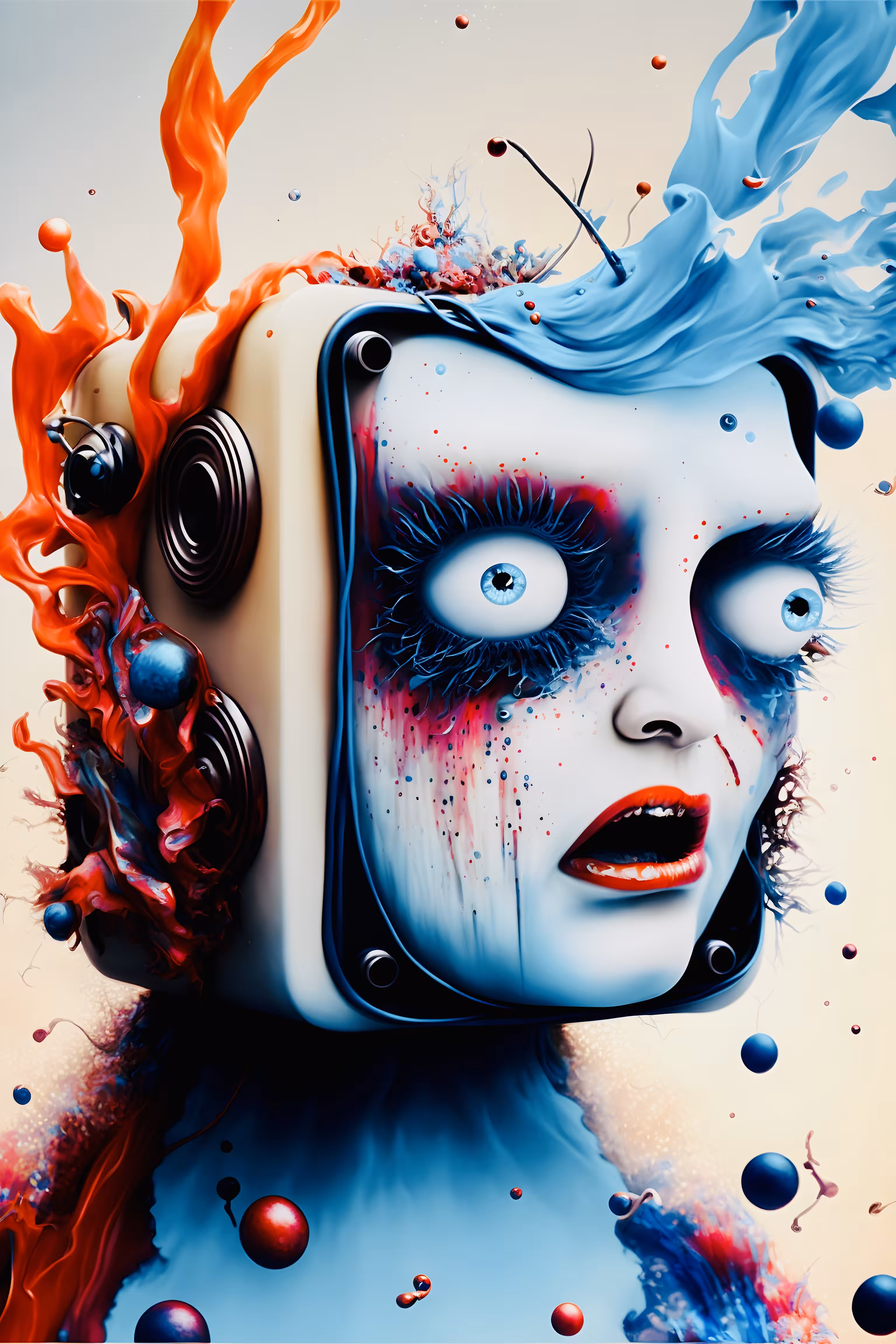 Head in box