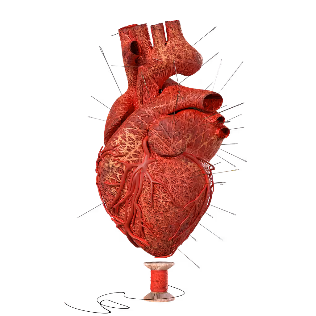 Threaded heart