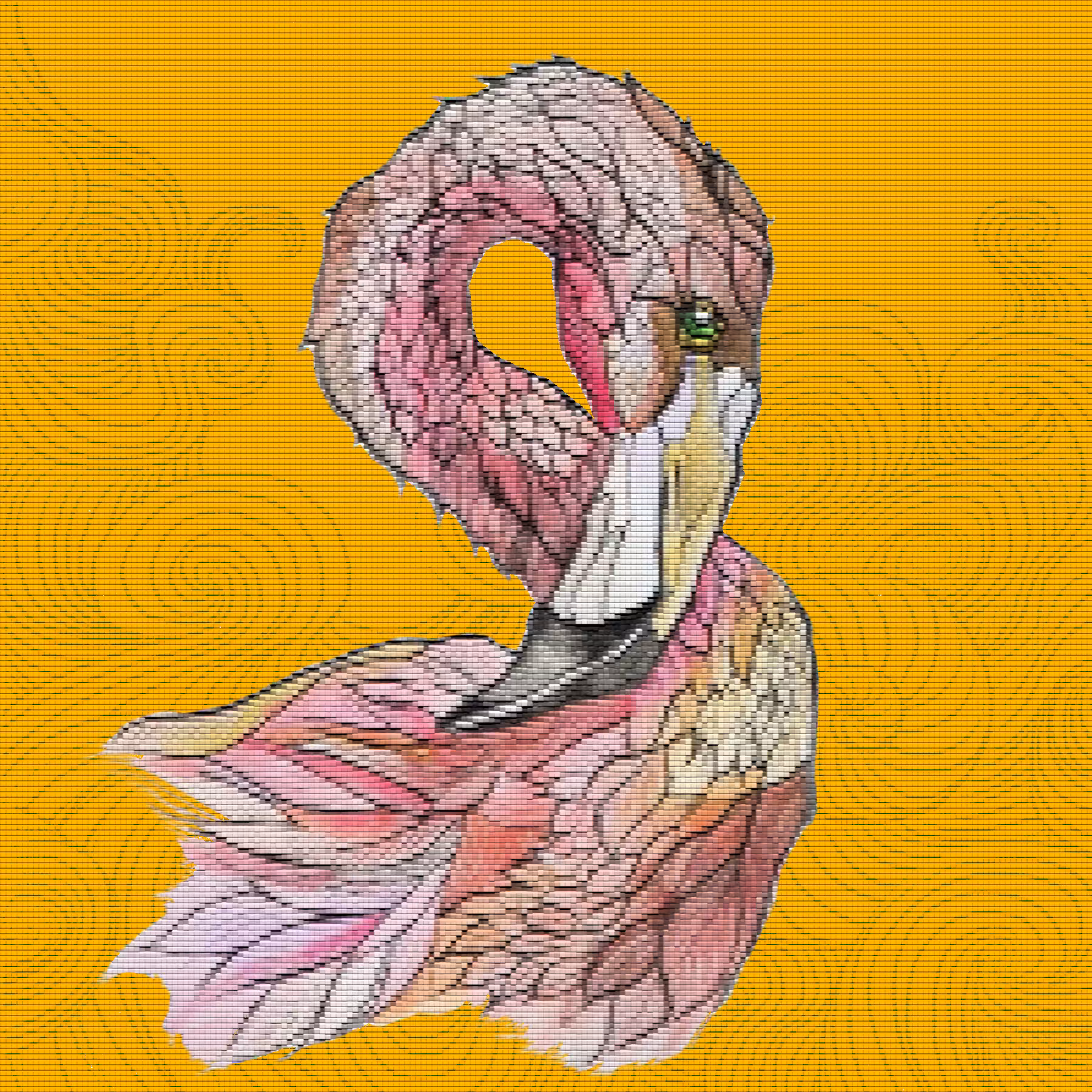 PATCHWORK FLAMINGO 