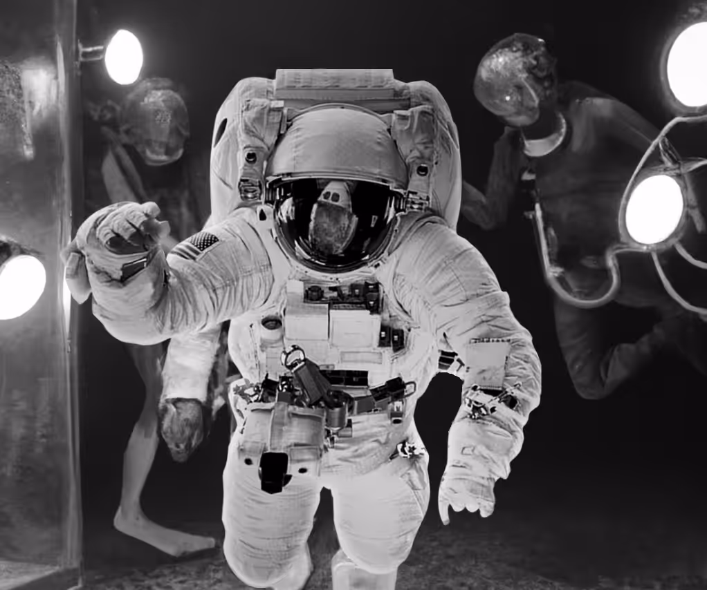 Astronaut and Aliens