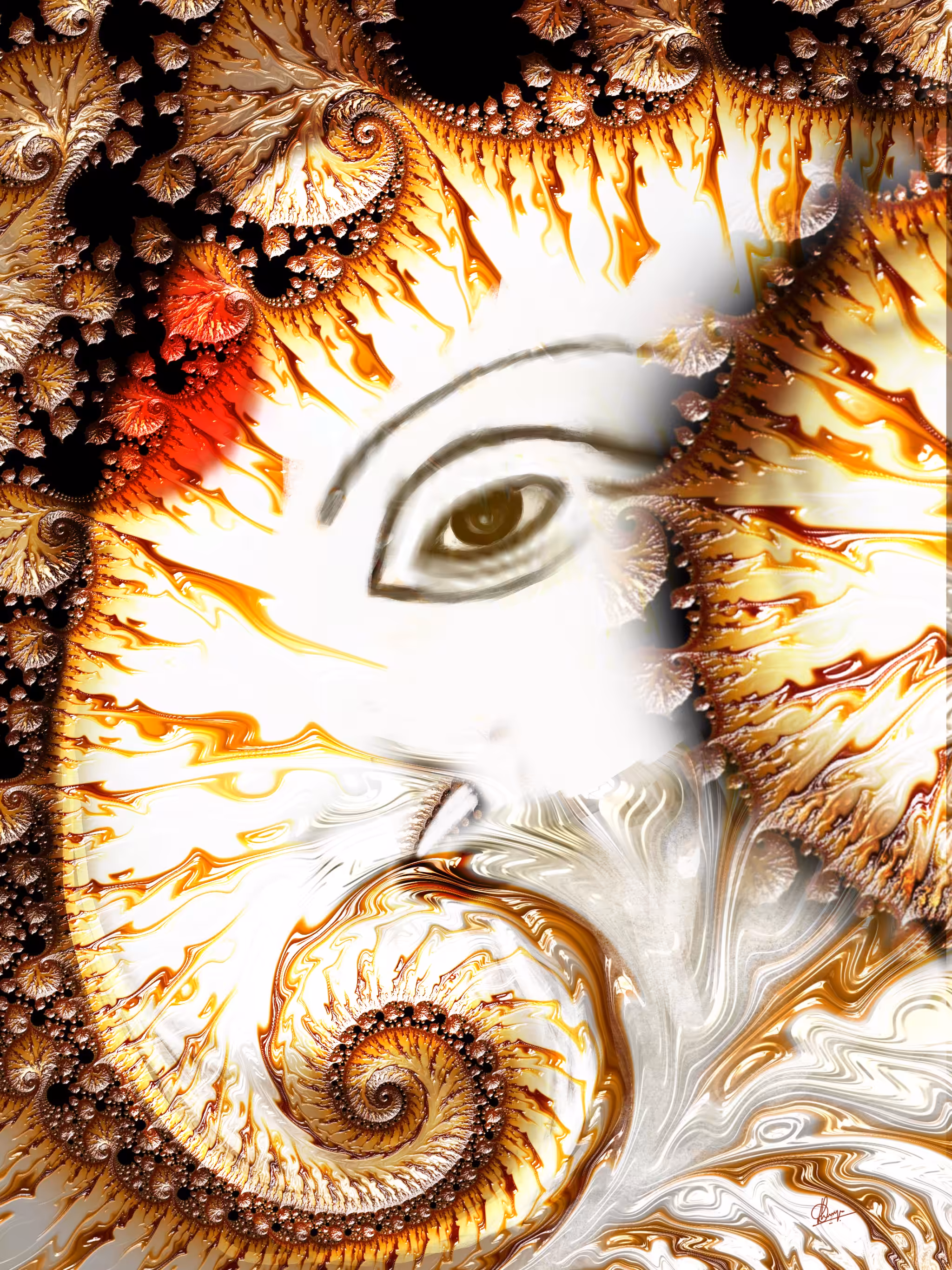 Boundless Divinity - Ganesha, a Fractal Art