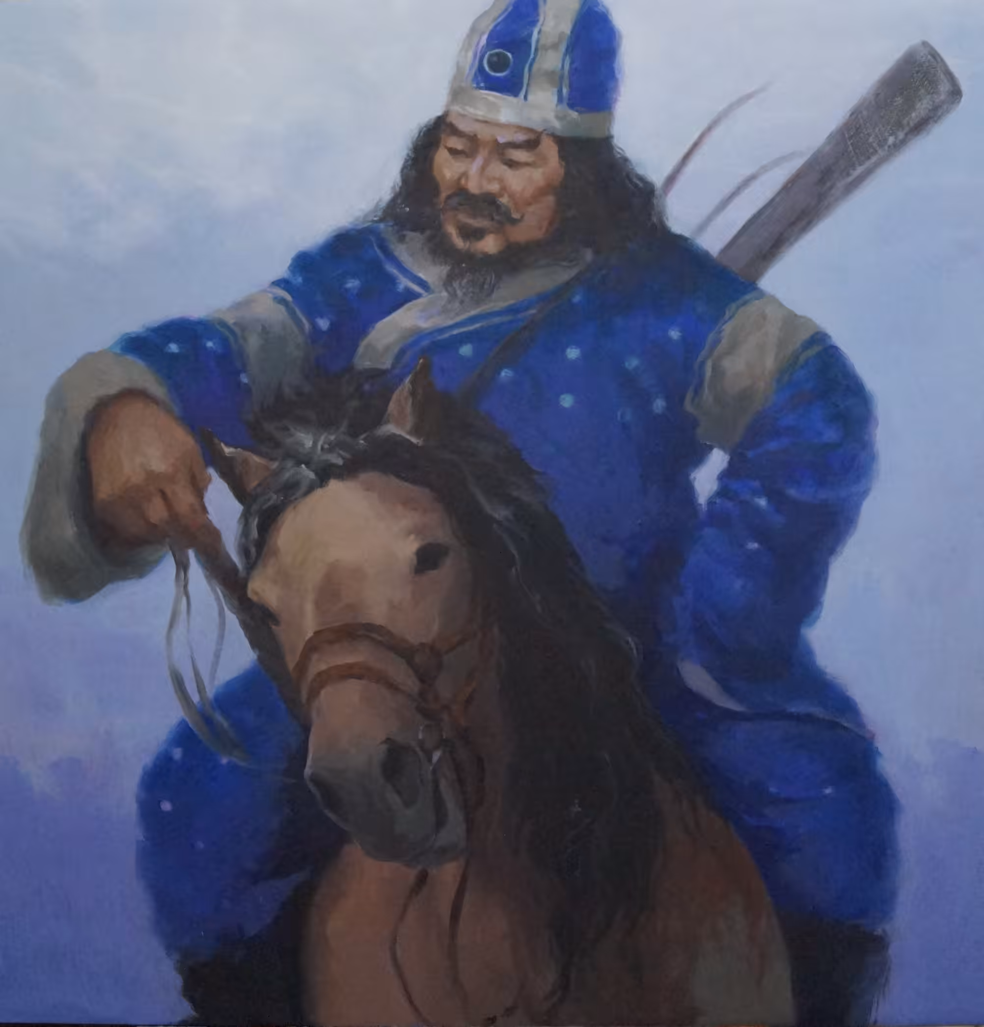 Drenched Mongolian Noble