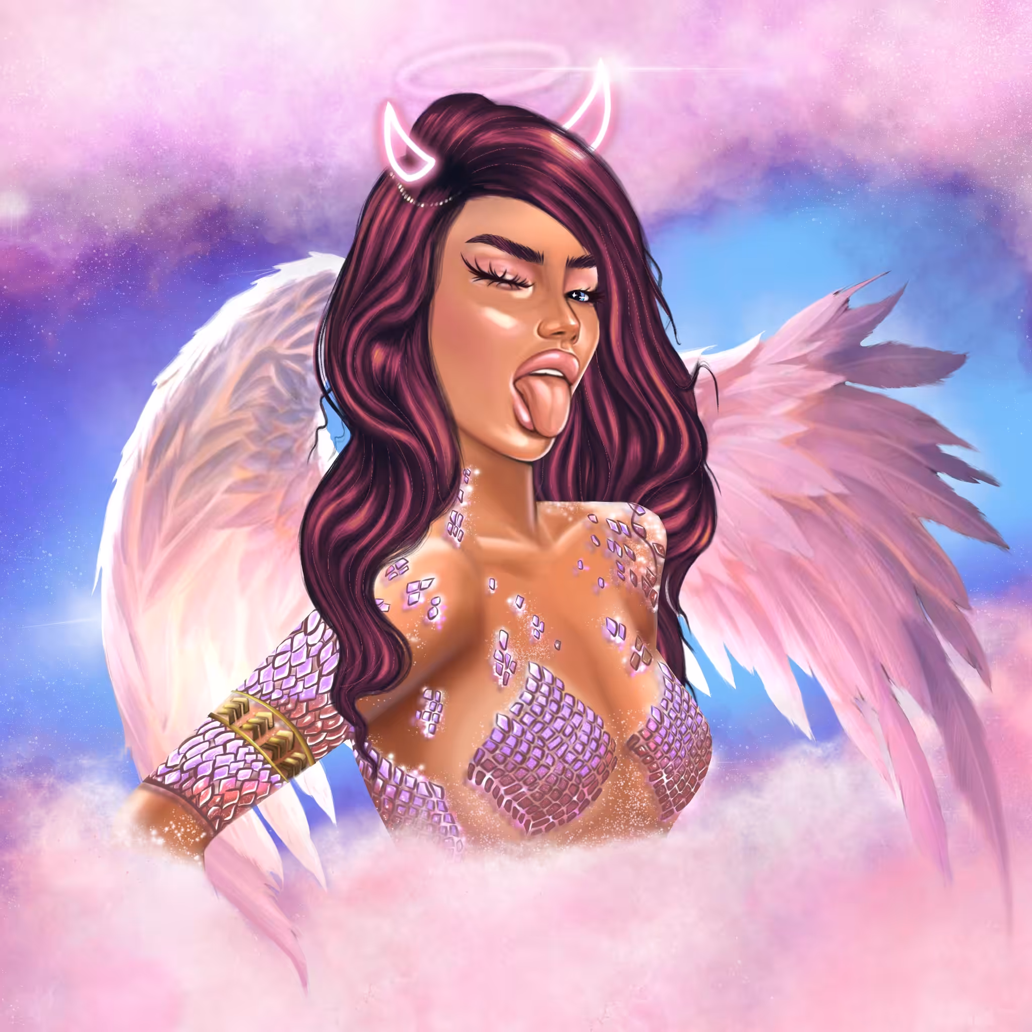 Angel with bipolar nature