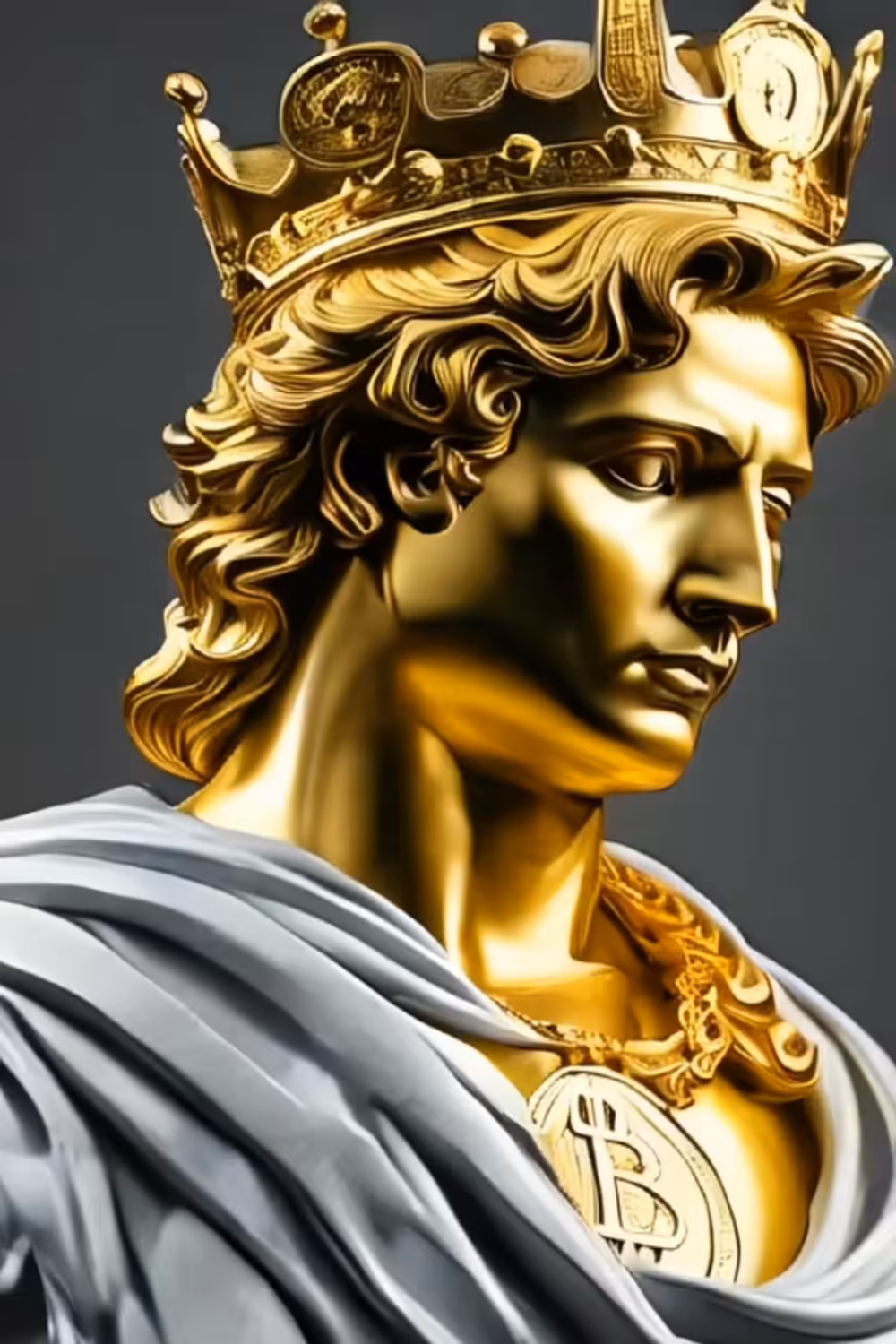 King David - Gold Sculpture