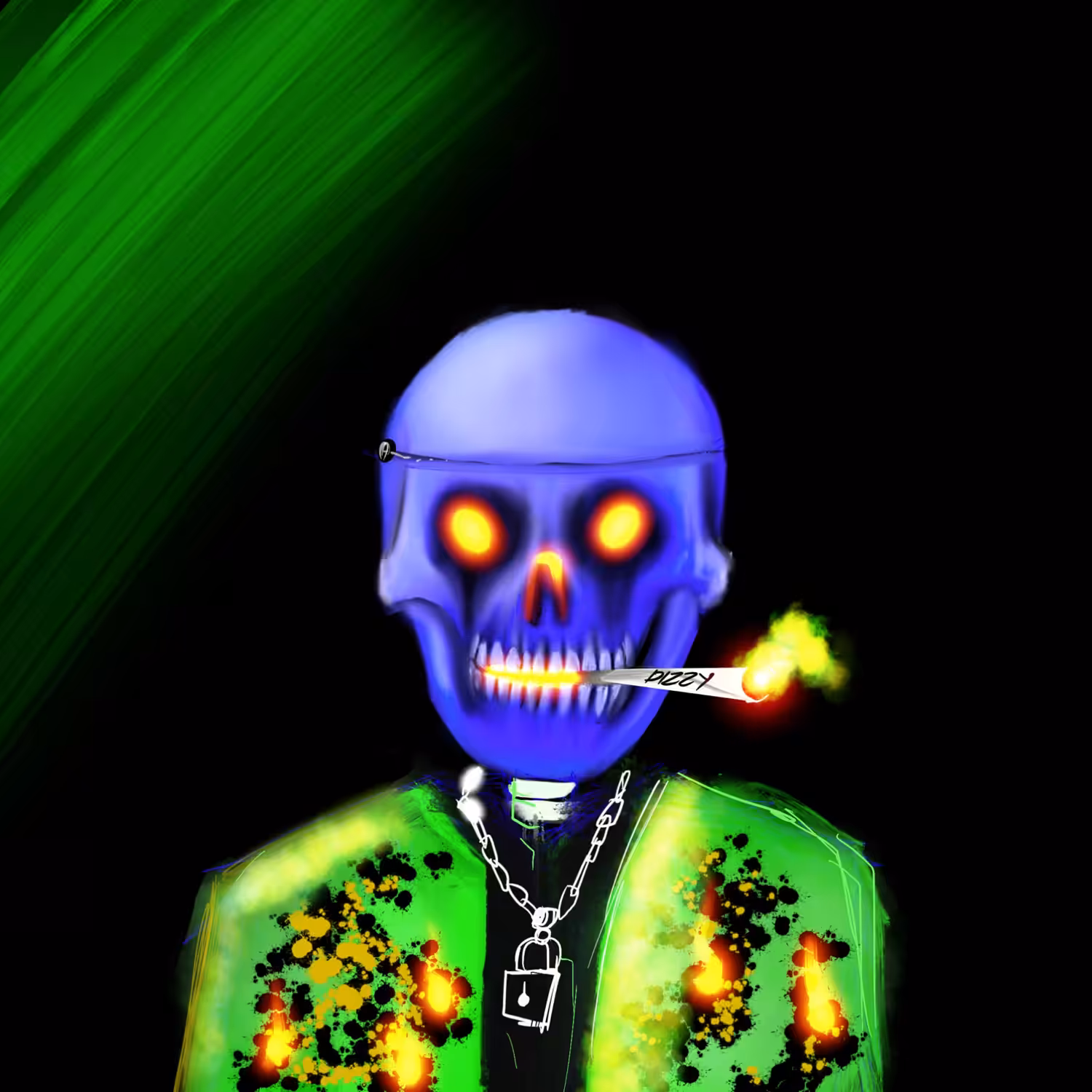skull punk#106 overheat