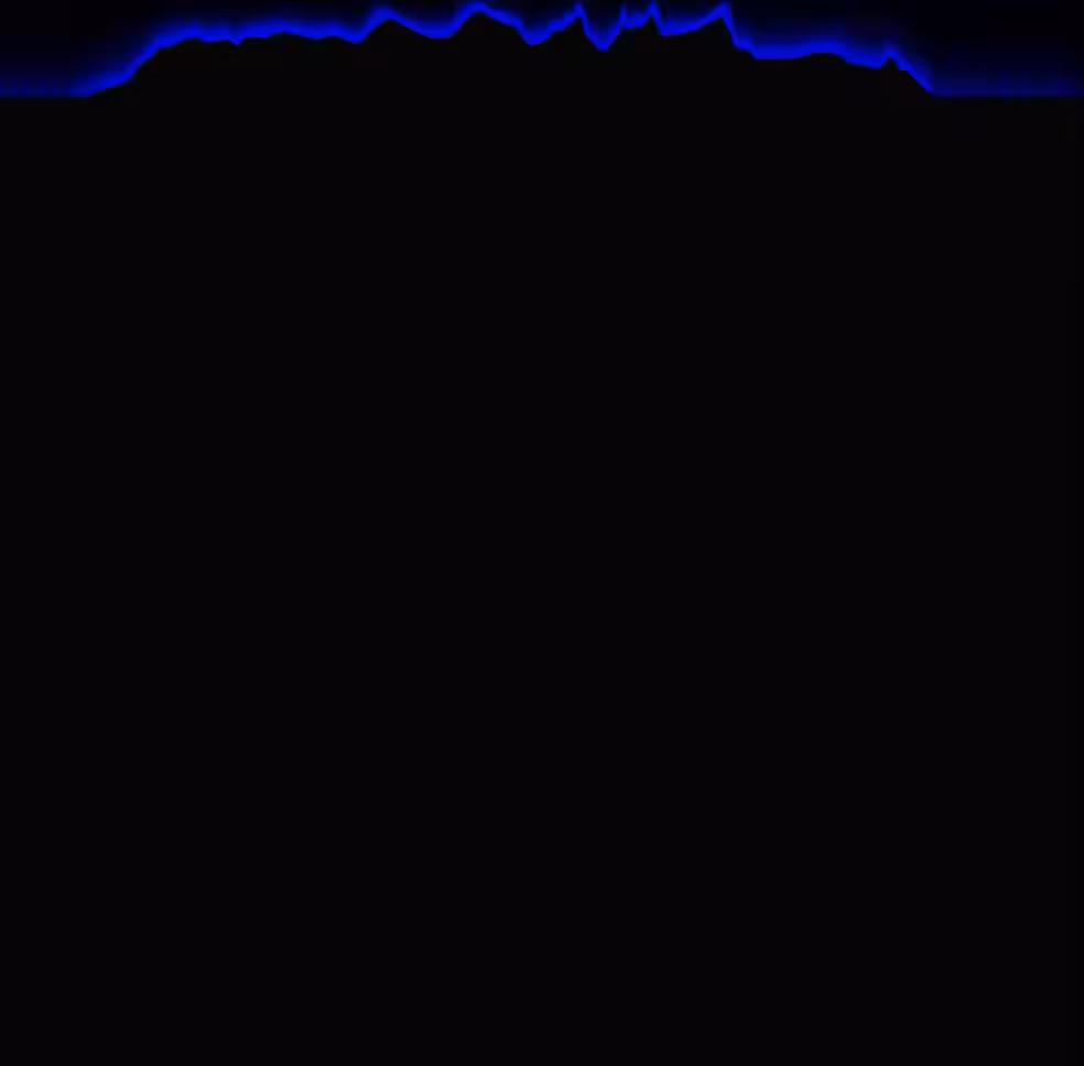 Raining Pixels #119 Medium Blue, Matrix Style