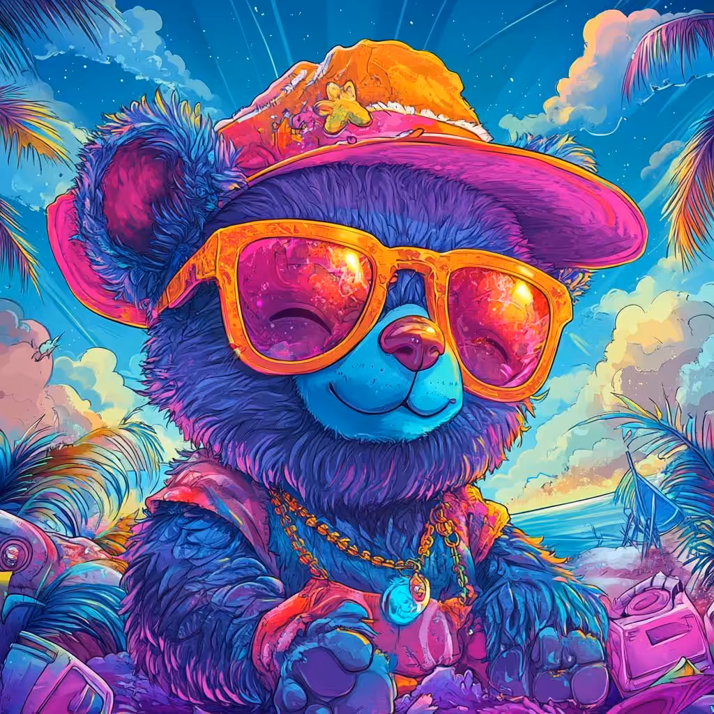 Sun-Kissed Cub Adventure